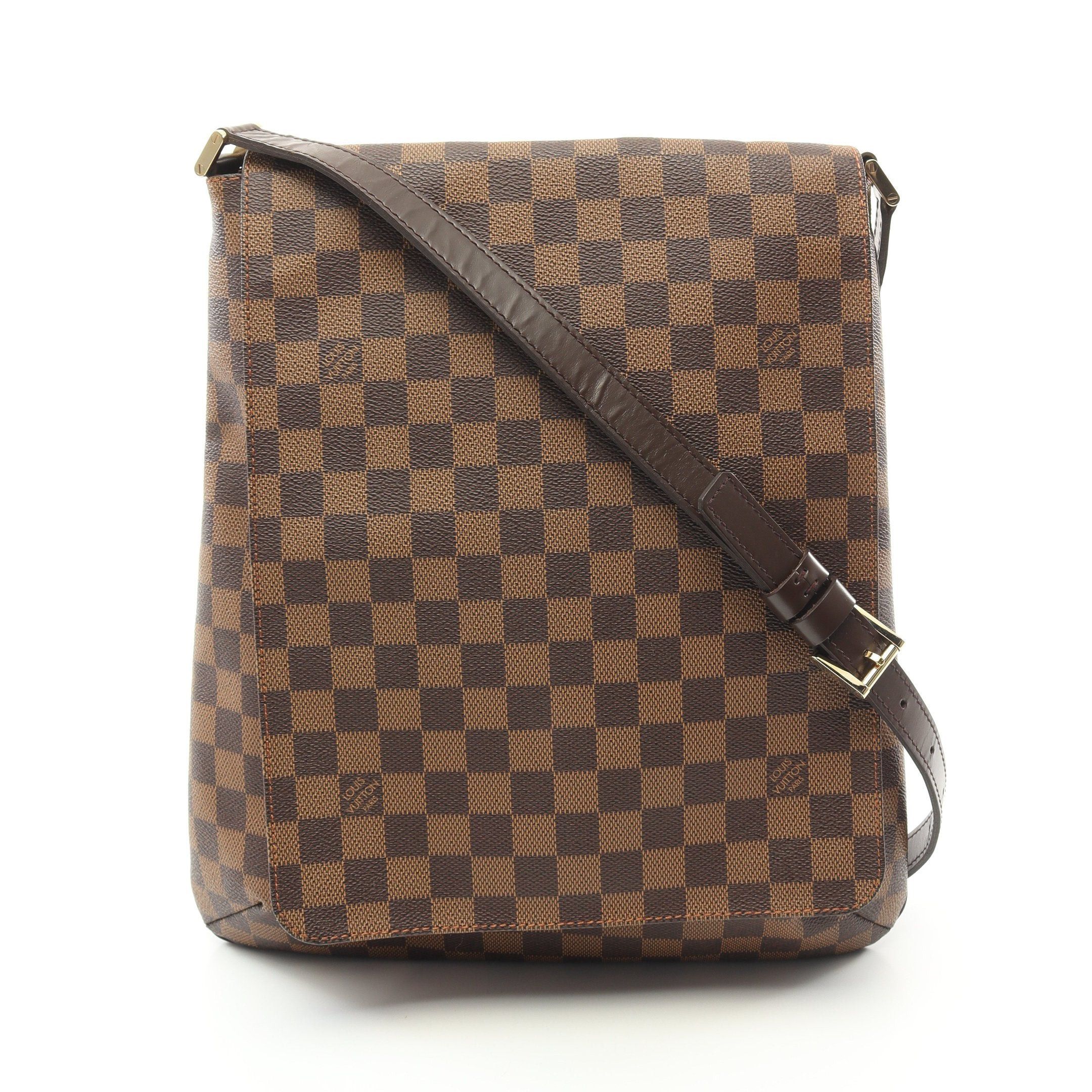 Louis Vuitton Louis Vuitton Musette Damier Ebene Shoulder Bag Leather Brown Size ONE SIZE - 1 Thumbnail