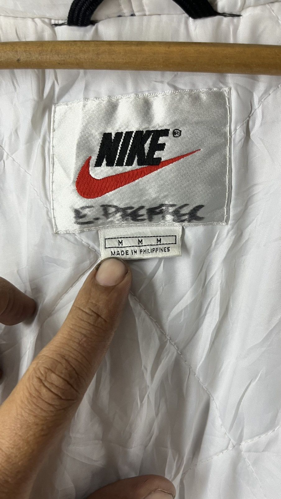 Nike VINTAGE NIKE TEAM BASEBALL LONG COAT WINDBREAKER JACKET Size US XL / EU 56 / 4 - 12 Thumbnail