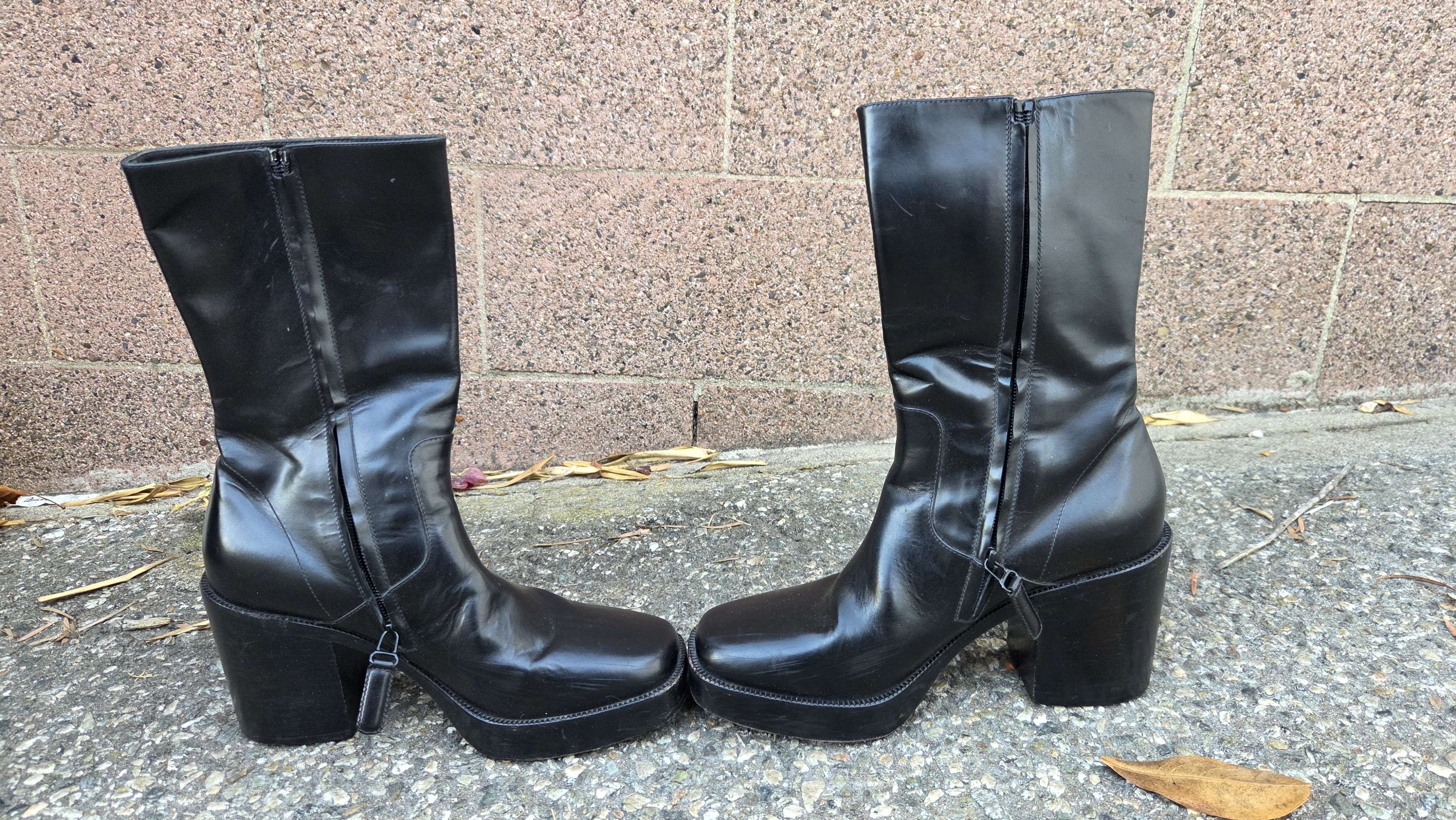 Balenciaga Black mid calf boots Balenciaga heels Size US 6.5 / EU 39-40 - 4 Thumbnail