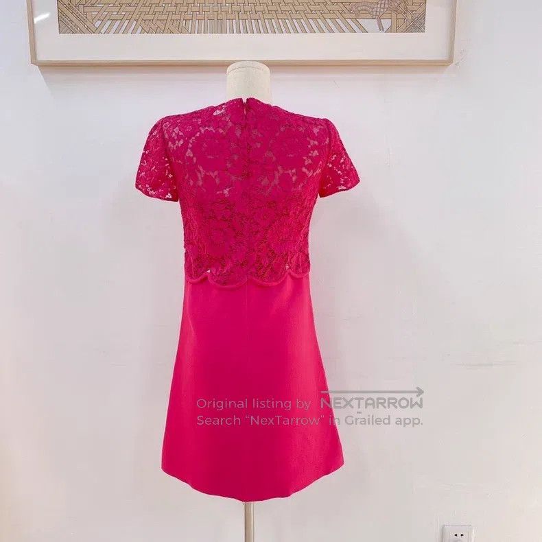Valentino Valentino dragon fruit dress Size L / US 10 / IT 46 - 2 Thumbnail