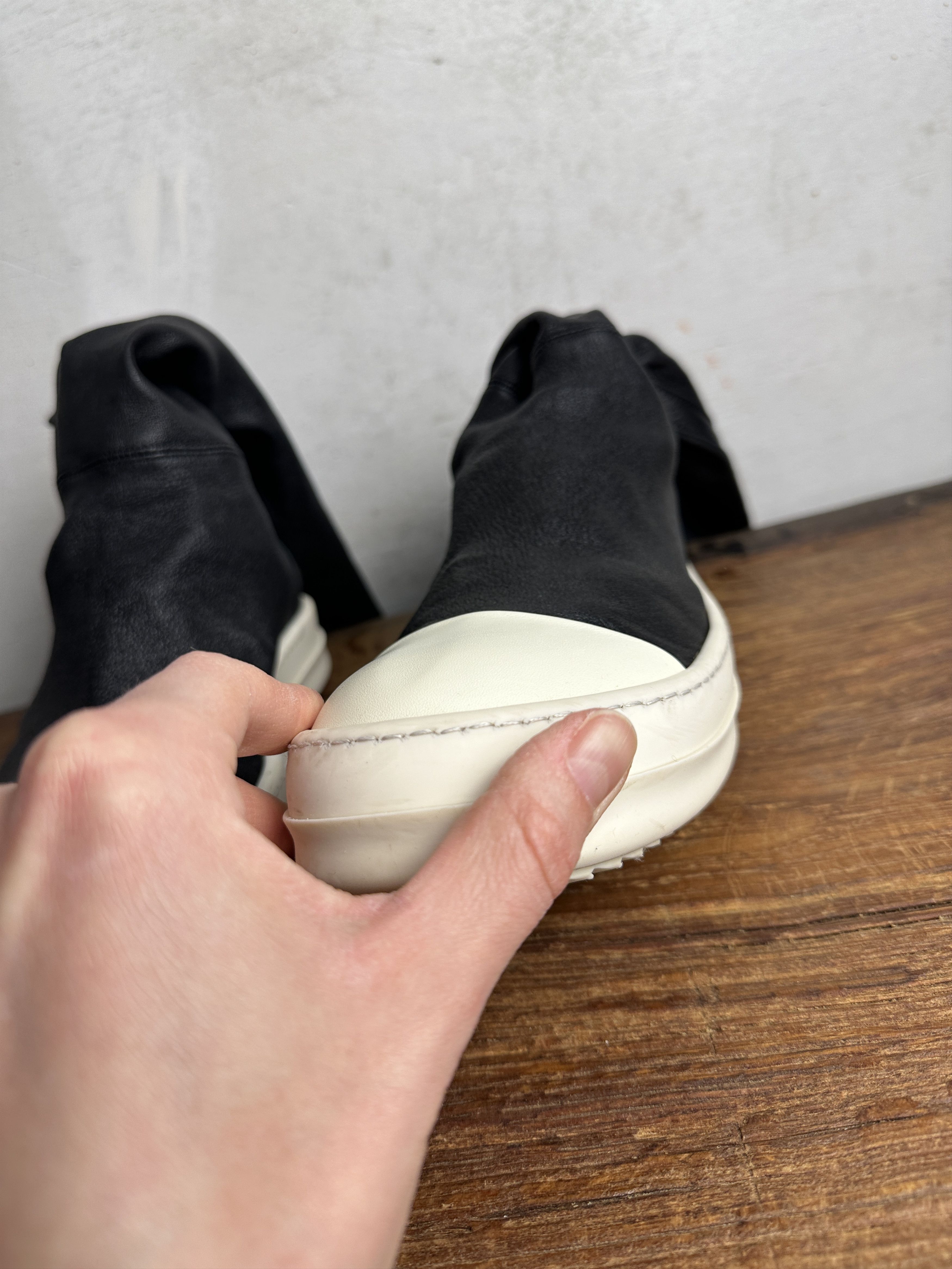 Rick Owens RICK OWENS FW14 MOODY KNEE-HIGH STOCKING SNEAKERS Size US 8 / IT 38 - 9 Thumbnail