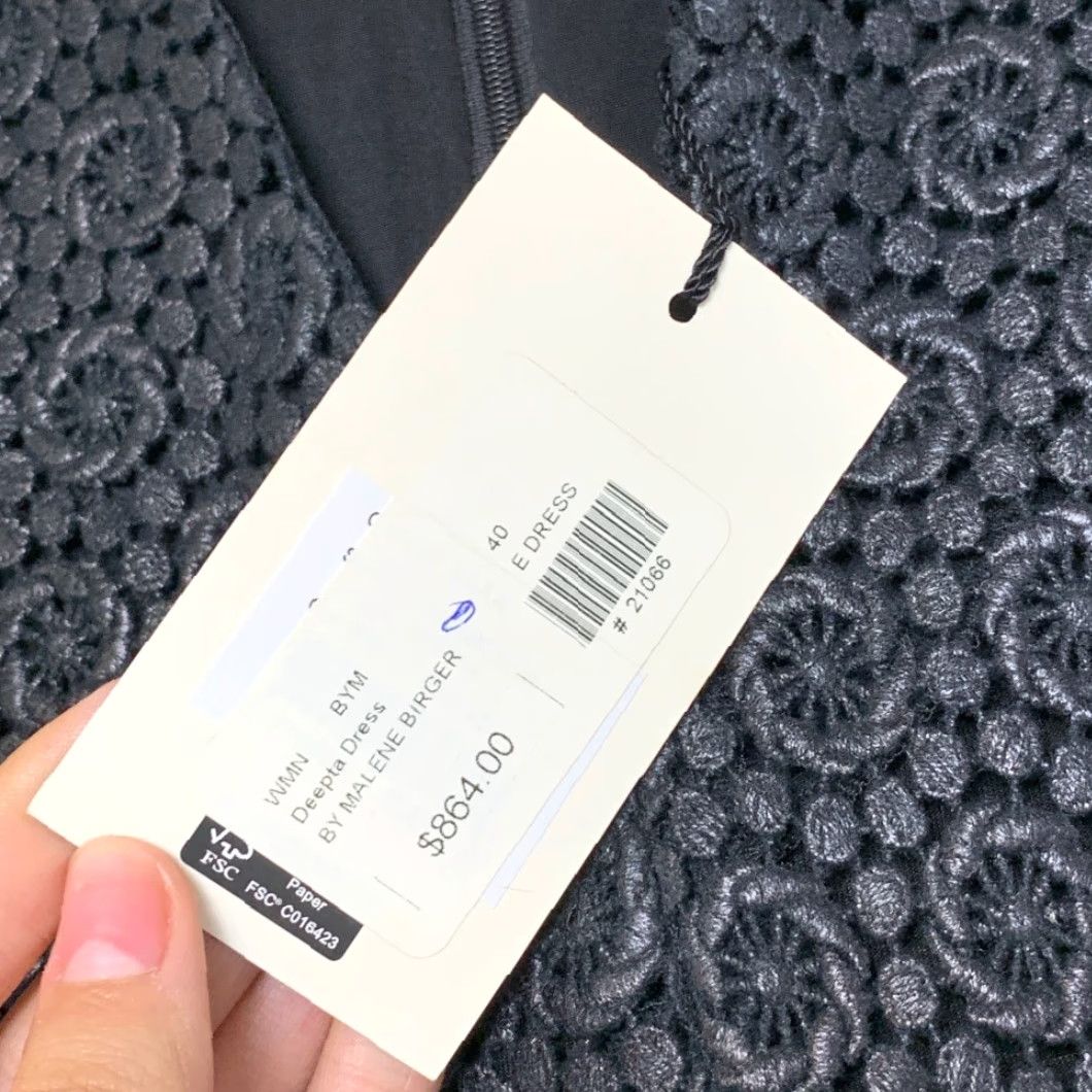By Malene Birger By Malene Birger Elizabeth Deepta Maxi Dress Womens 40 Black Lace Floral Cotton Size S / US 4 / IT 40 - 7 Thumbnail