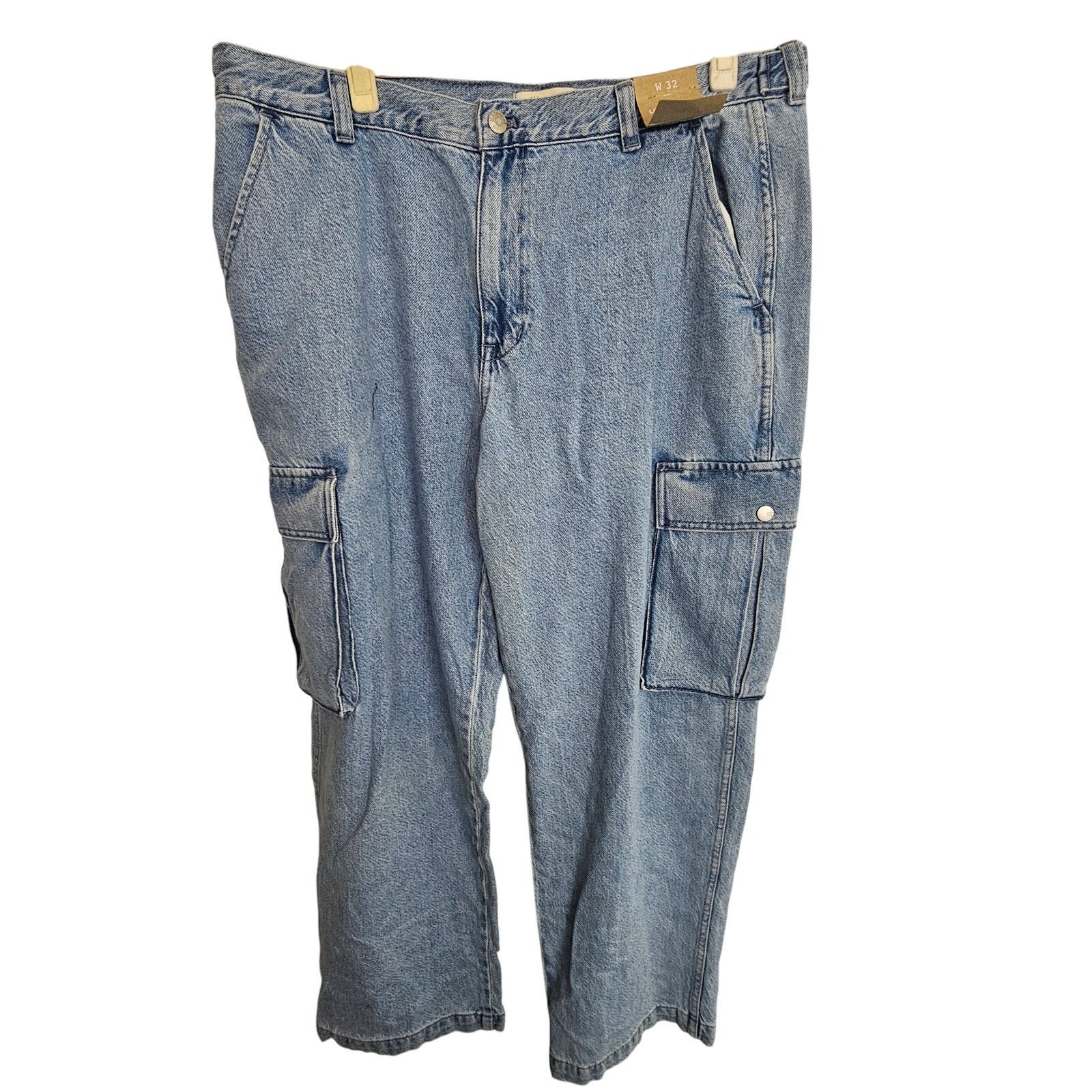 Madewell Madewell Womens Low Slung Cargo Jeans Size 32 Denim Pants Size 32" / US 10 / IT 46 - 1 Thumbnail