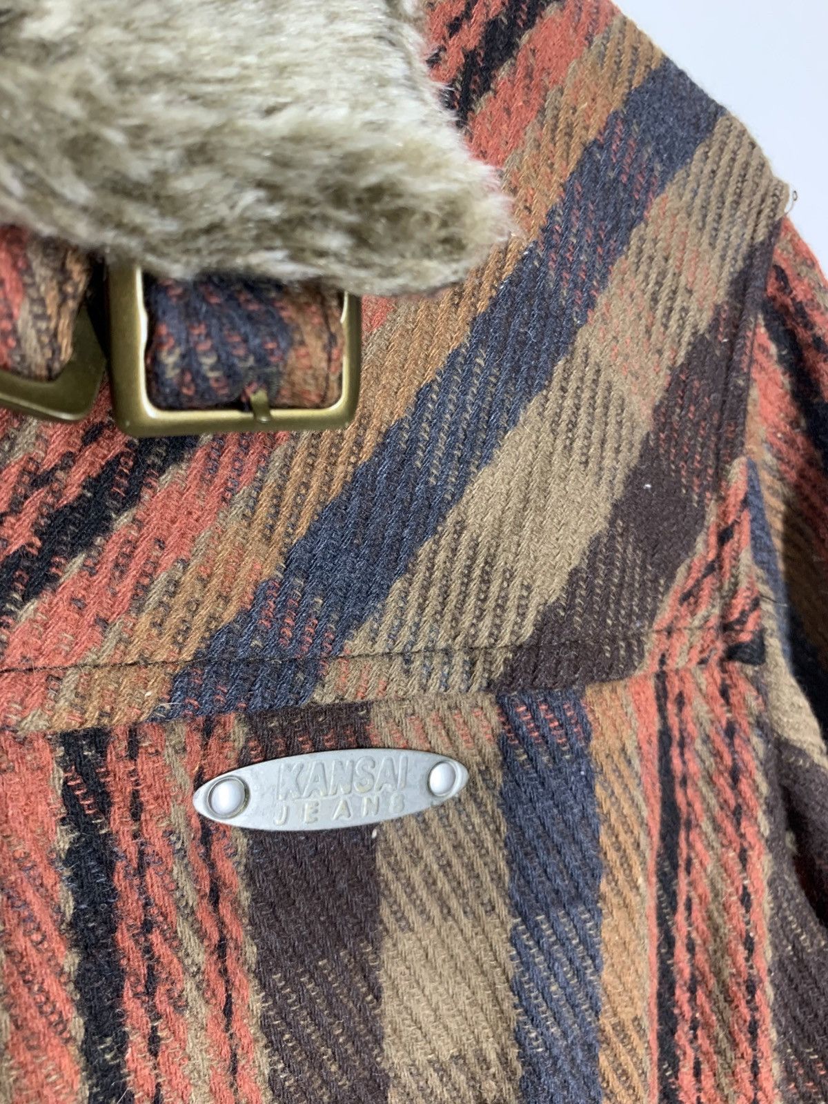 Japanese Brand × Kansai Yamamoto Vintage KANSAI JEANS Wool American Casual Jacket Size US M / EU 48-50 / 2 - 6 Thumbnail