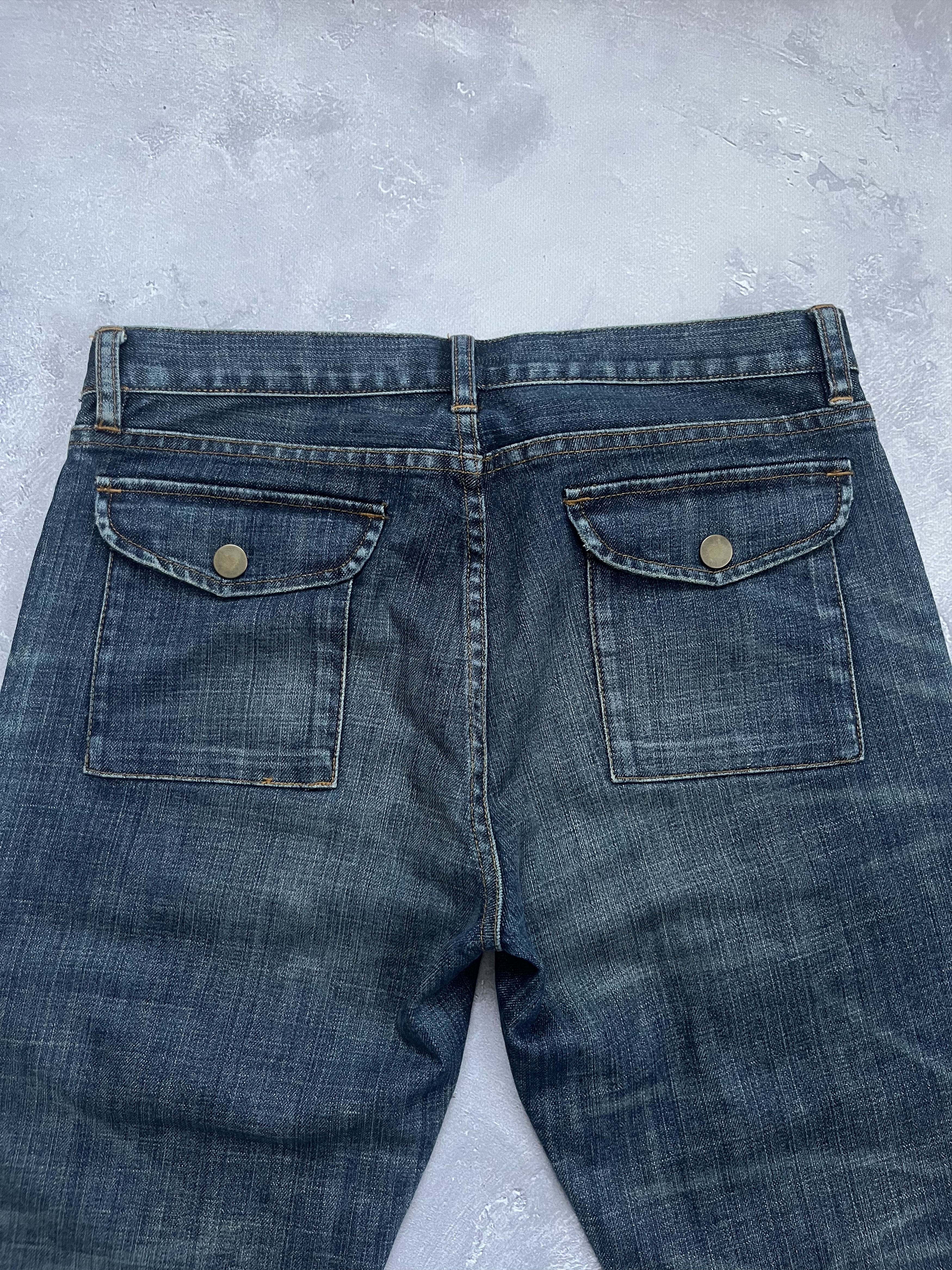 Ralph Lauren Vintage Ralph Lauren Military Denim Blue Cargo Pants Size 32" / US 10 / IT 46 - 9 Thumbnail