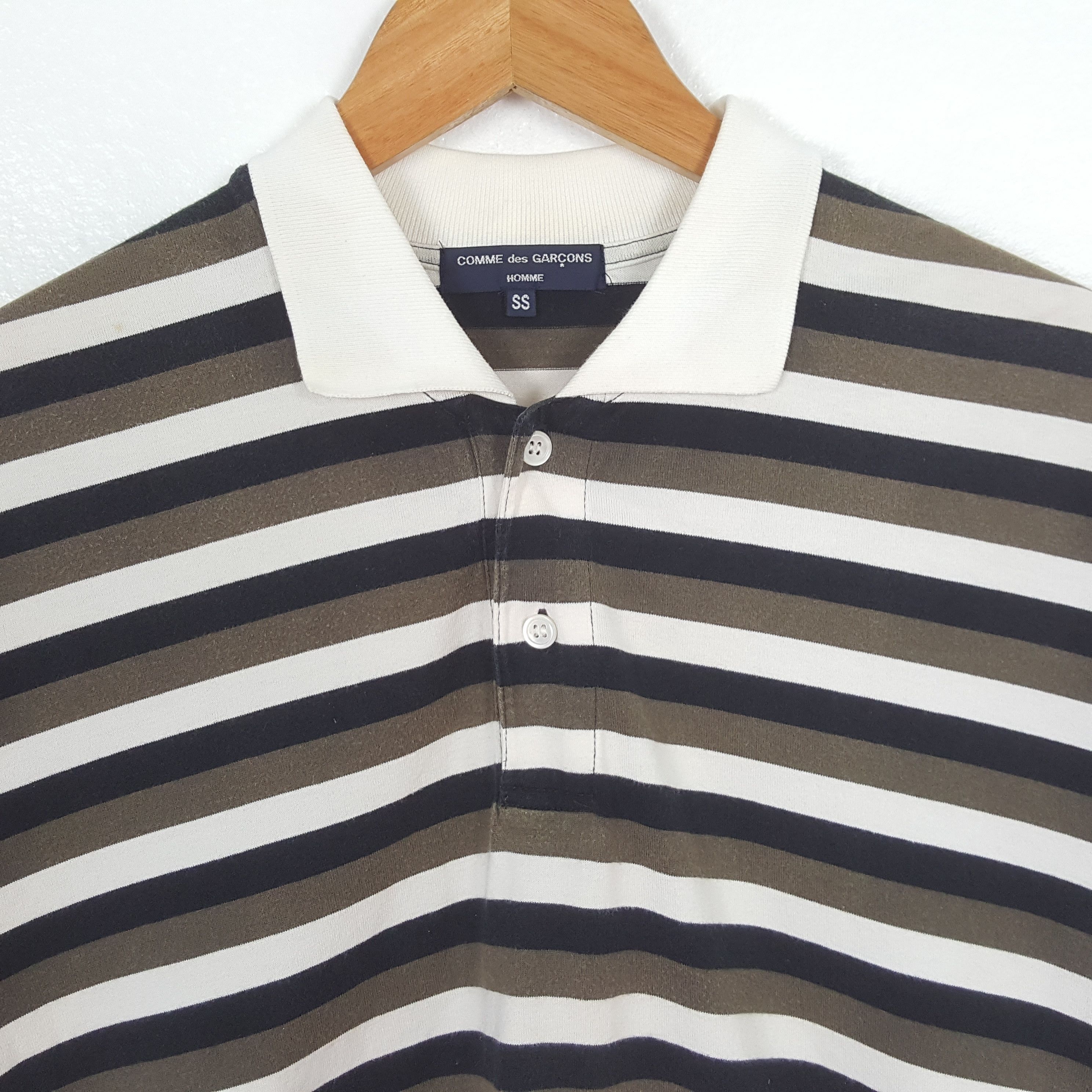 Comme des Garcons Homme Vintage Comme Des Garçons Homme Japan Brand Polo C312N59 Size US M / EU 48-50 / 2 - 2 Thumbnail