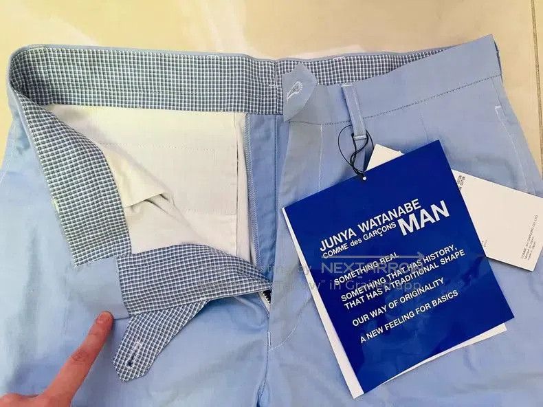 Junya Watanabe CDG Junya Watanabe Blue Chino Pants 2020. Size US 26 / EU 42 - 5 Thumbnail