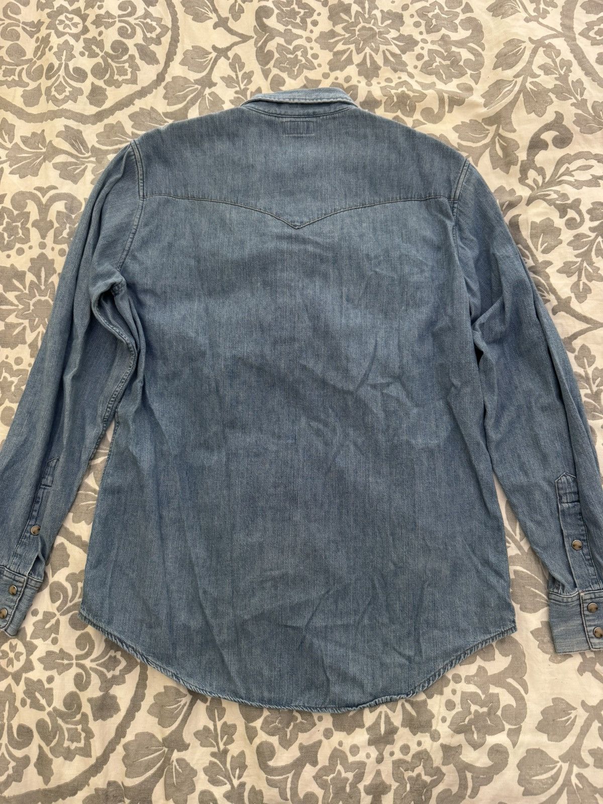 Celine Celine Western Denim Shirt Size US L / EU 52-54 / 3 - 3 Thumbnail