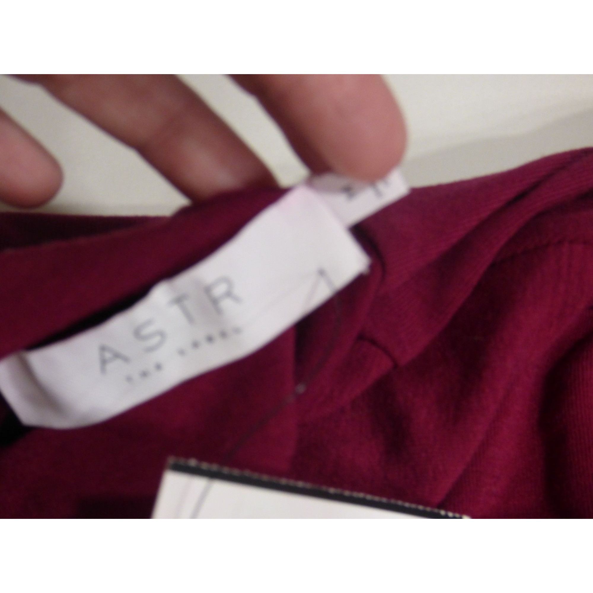 ASTR The Label ASTR Asymmetrical Pleated Cutout Mock Neck Sweater Top, Berr Size S / US 4 / IT 40 - 7 Thumbnail