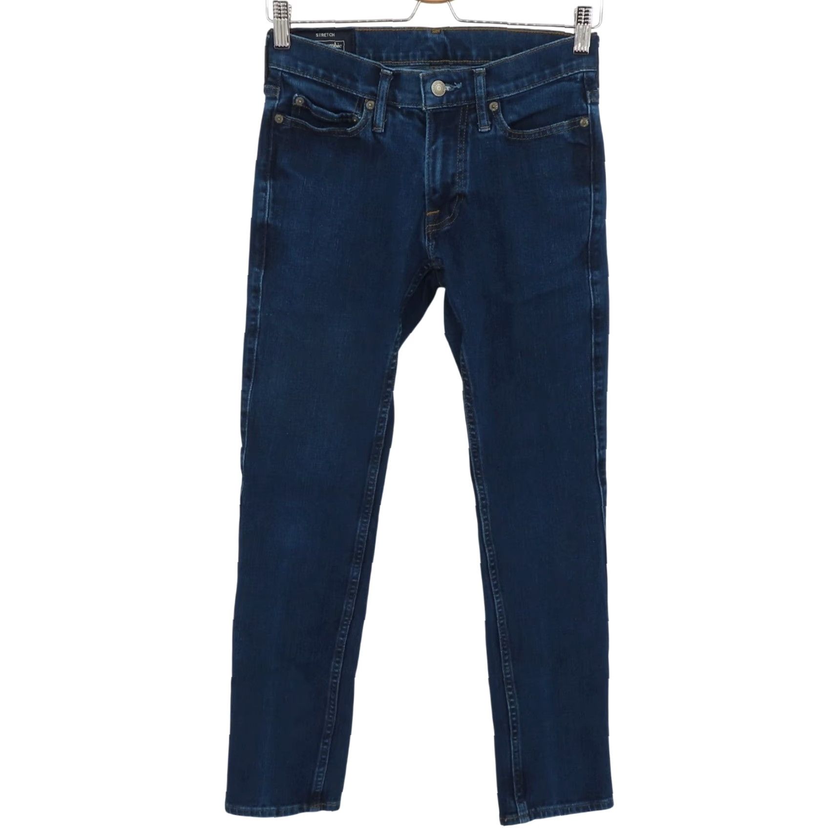Abercrombie & Fitch Abercrombie & Fitch Langdon Skinny Jeans Mens 26W 30L Denim Blue Stretch 5-Pocket Regular Inseam 30" Size US 26 / EU 42 - 2 Thumbnail