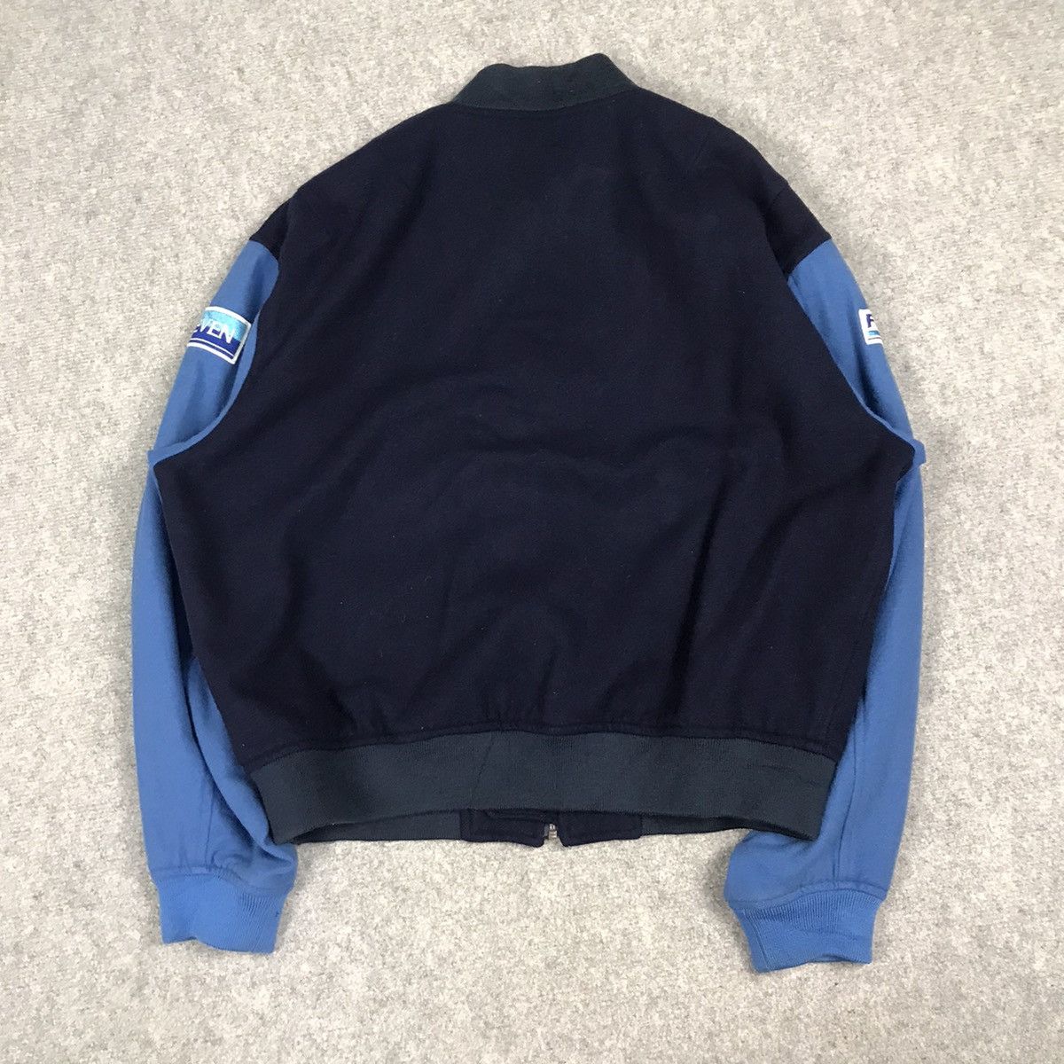Gear for Sports × United Colors Of Benetton 2000s BENETTON FORMULA 1 X MILD SEVEN WOOL BOMBER JACKET Size US M / EU 48-50 / 2 - 9 Thumbnail