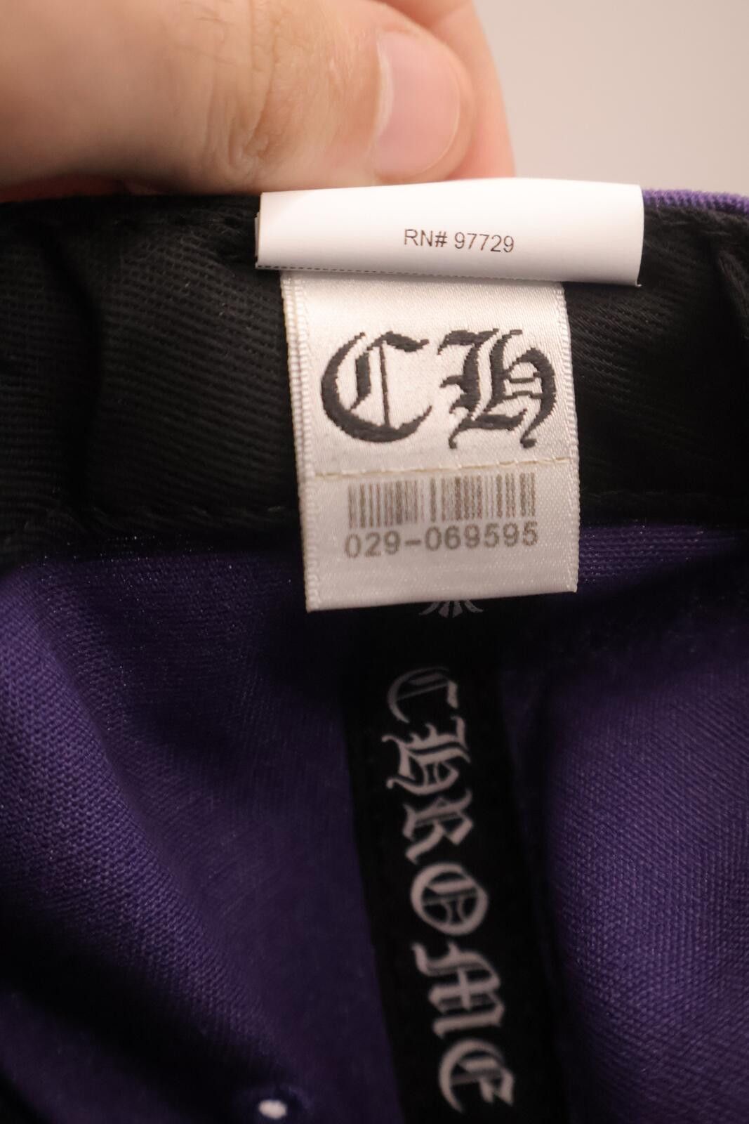 Chrome Hearts CH Logo Purple Green Baseball Hat Size ONE SIZE - 6 Thumbnail