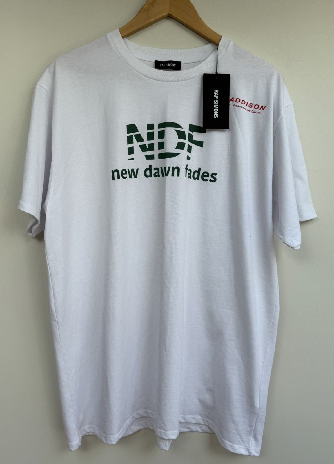Raf Simons Raf Simons New Dawn Fades Joy Division Medium White Size US M / EU 48-50 / 2 - 1 Thumbnail