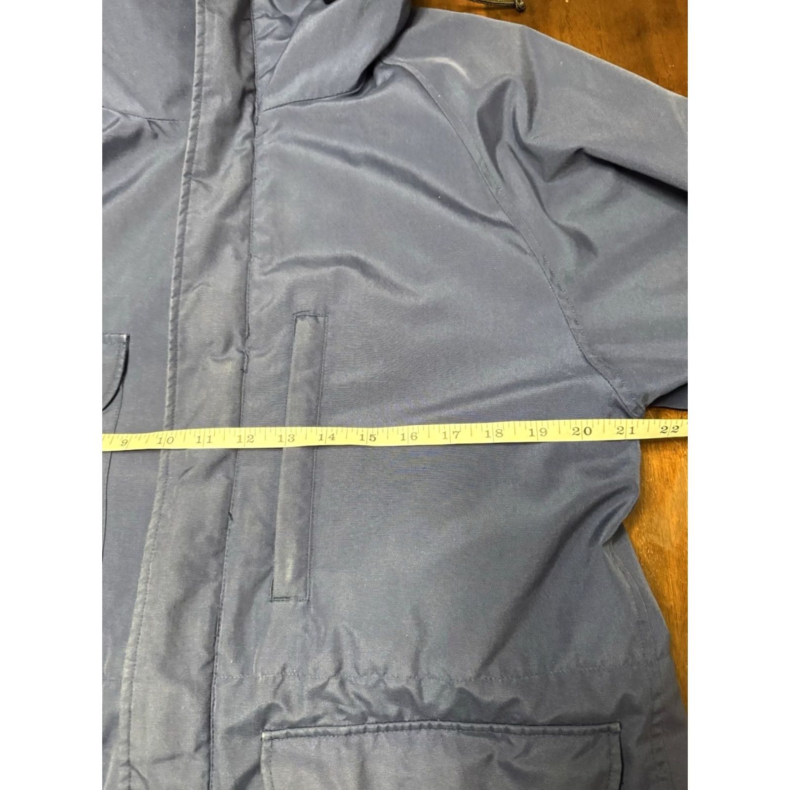 Eddie Bauer VINTAGE Eddie Bauer Blue Flannel Lined Parka Jacket Full Zip Hooded Women’s M Jacket Size M / US 6-8 / IT 42-44 - 7 Thumbnail