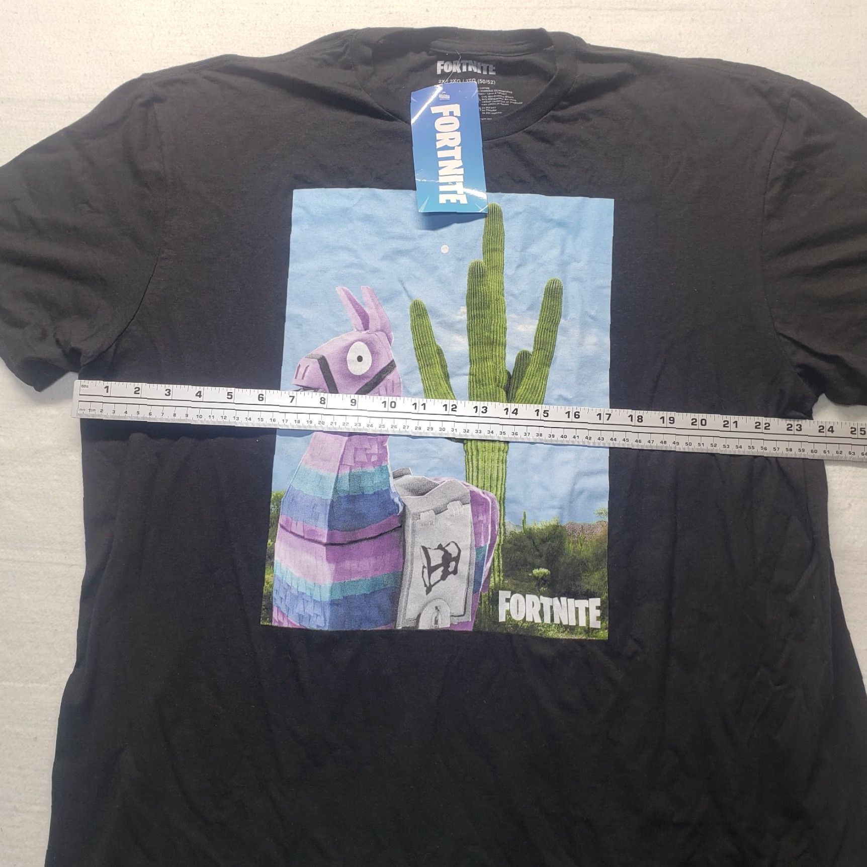 Vintage Fortnite Shirt Womens 2X Black 100% Cotton Officially Licensed T-Shirt Fortnite Theme 90s Pop Culture Vintage Size XXL / US 16-18 / IT 52-54 - 6 Thumbnail