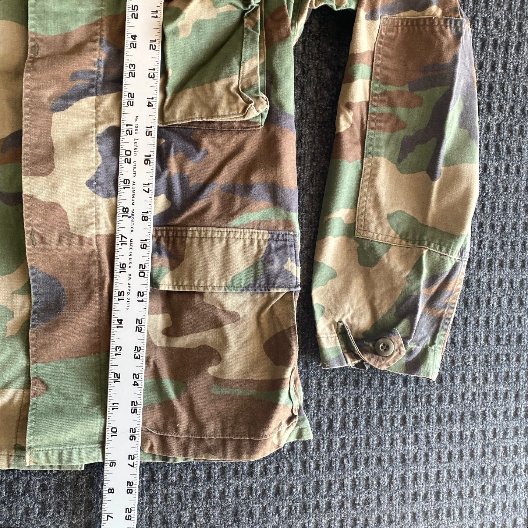 Vintage VINTAGE Camouflage Woodland Camo Jacket Coat Combat S Army Military 90s y2k Size US S / EU 44-46 / 1 - 7 Thumbnail