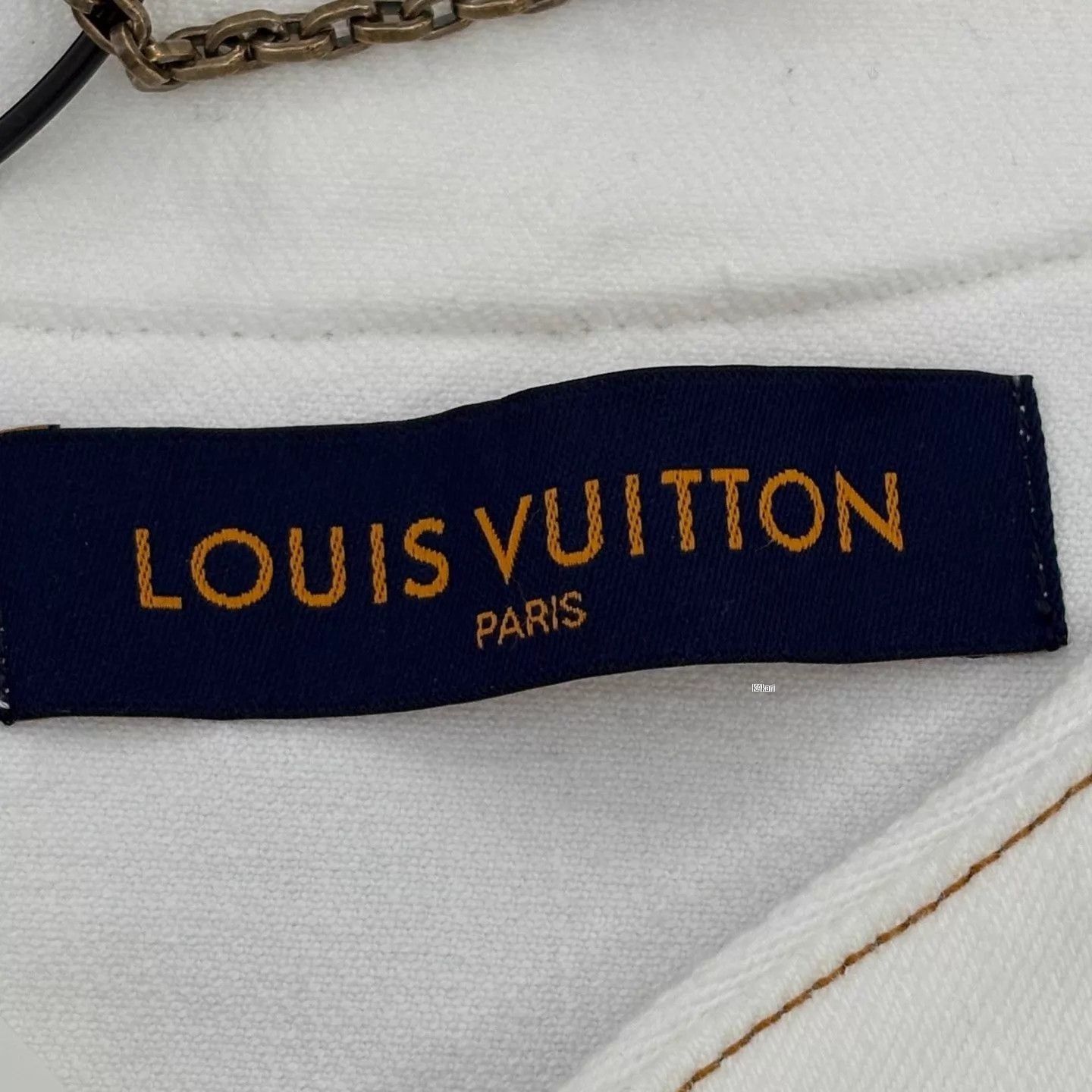 Louis Vuitton White Short-Sleeve Button-Front Shirt Size US L / EU 52-54 / 3 - 3 Thumbnail