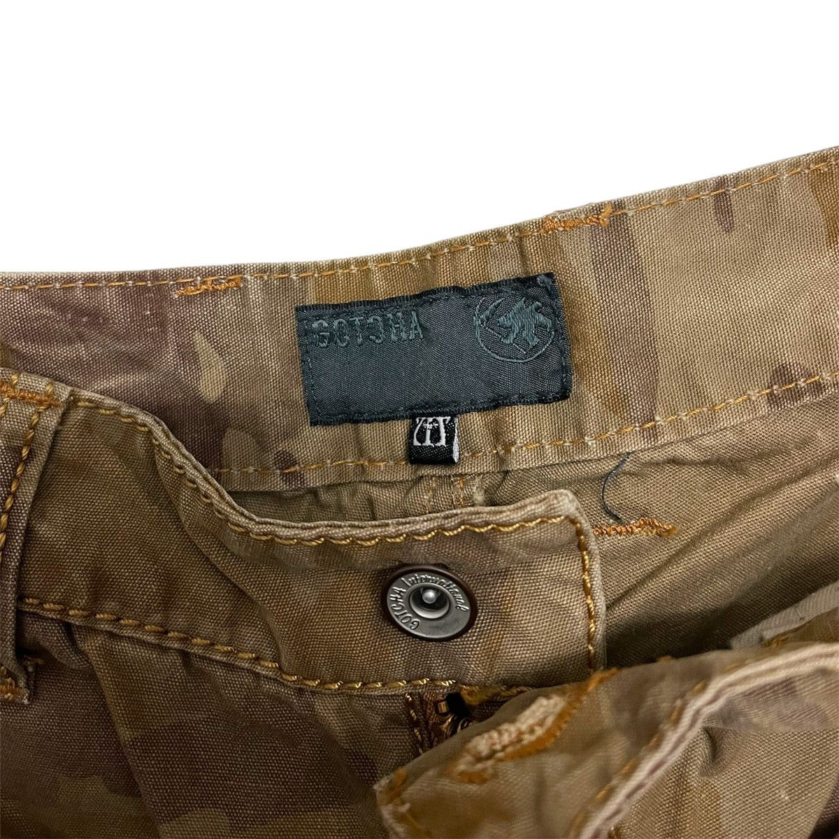 Gotcha × Vintage Gotcha Distressed Denim Double Waist Jeans Japan Size US 31 - 10 Thumbnail