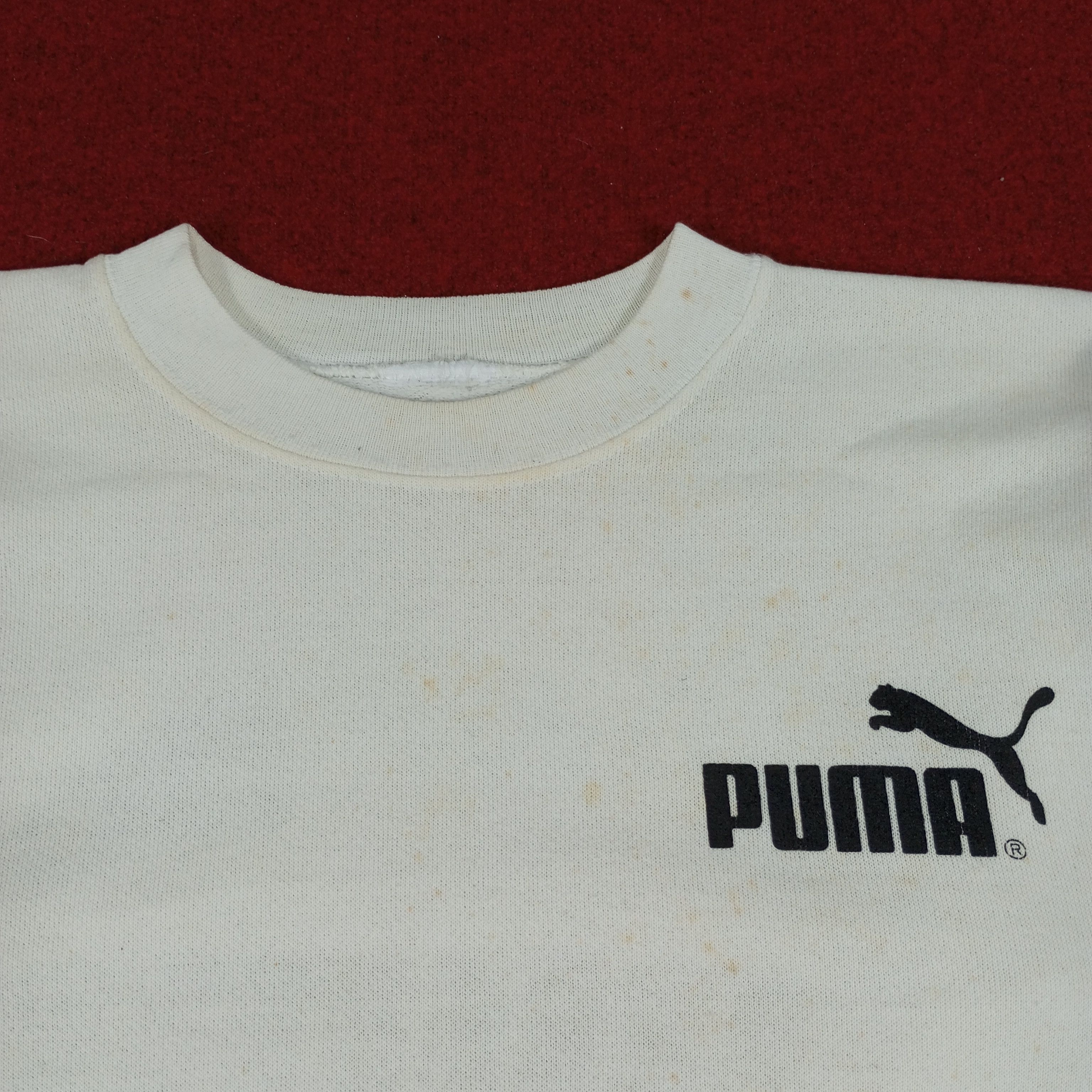 Puma × Vintage Puma Spellout Logo Design Sweatshirt Size US S / EU 44-46 / 1 - 4 Thumbnail