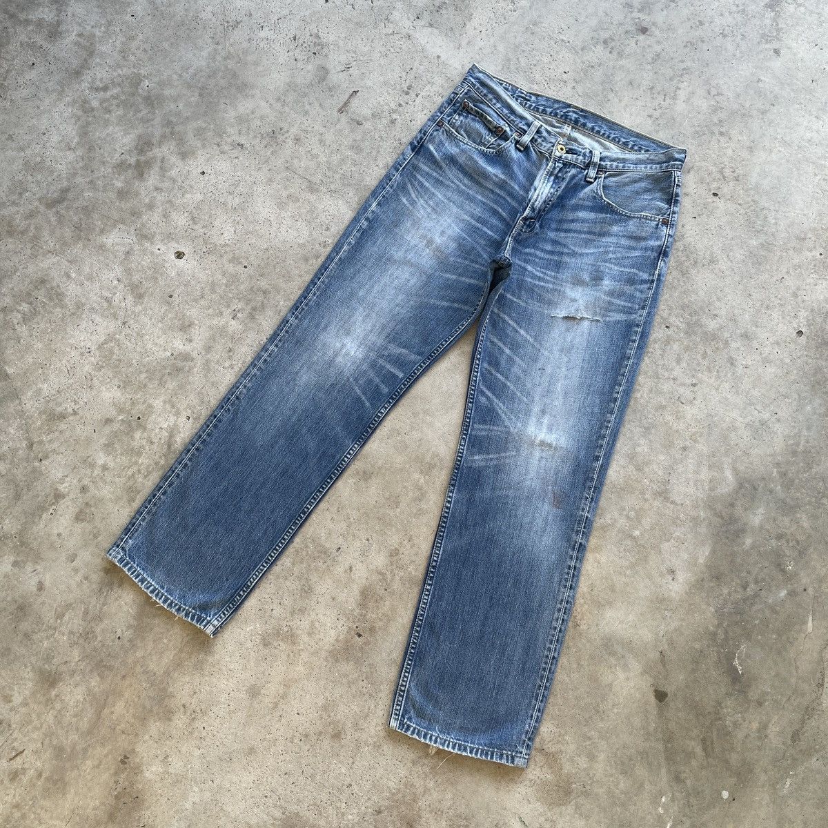 Levi's W32 Vintage Levi’s 502 Distressed Jeans Faded Denim Pants Size US 32 / EU 48 - 2 Thumbnail