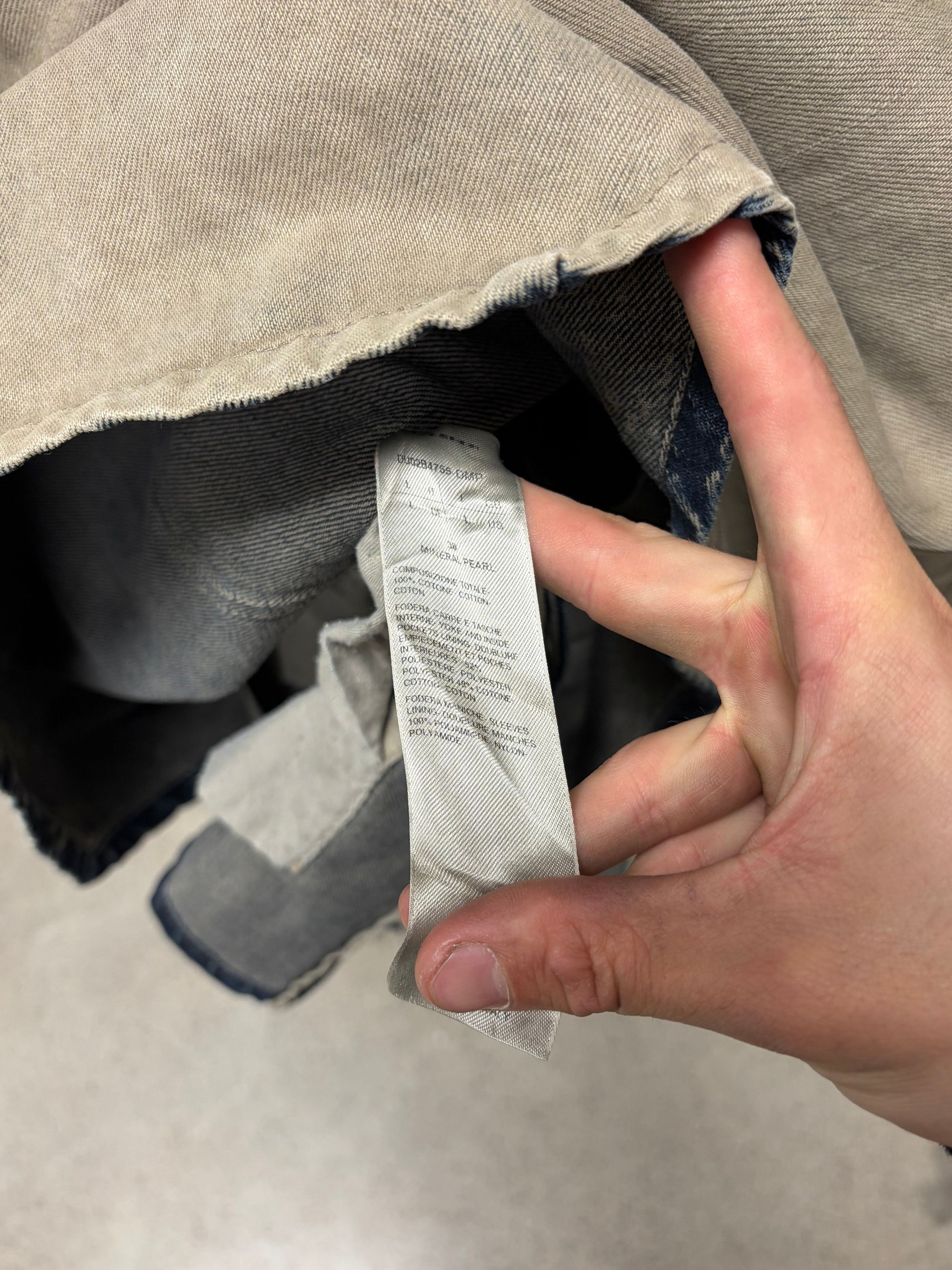 Rick Owens Rick Owens DRKSHDW Mineral/Pearl Oversized Denim ‘Overshirt’ Size US L / EU 52-54 / 3 - 5 Thumbnail