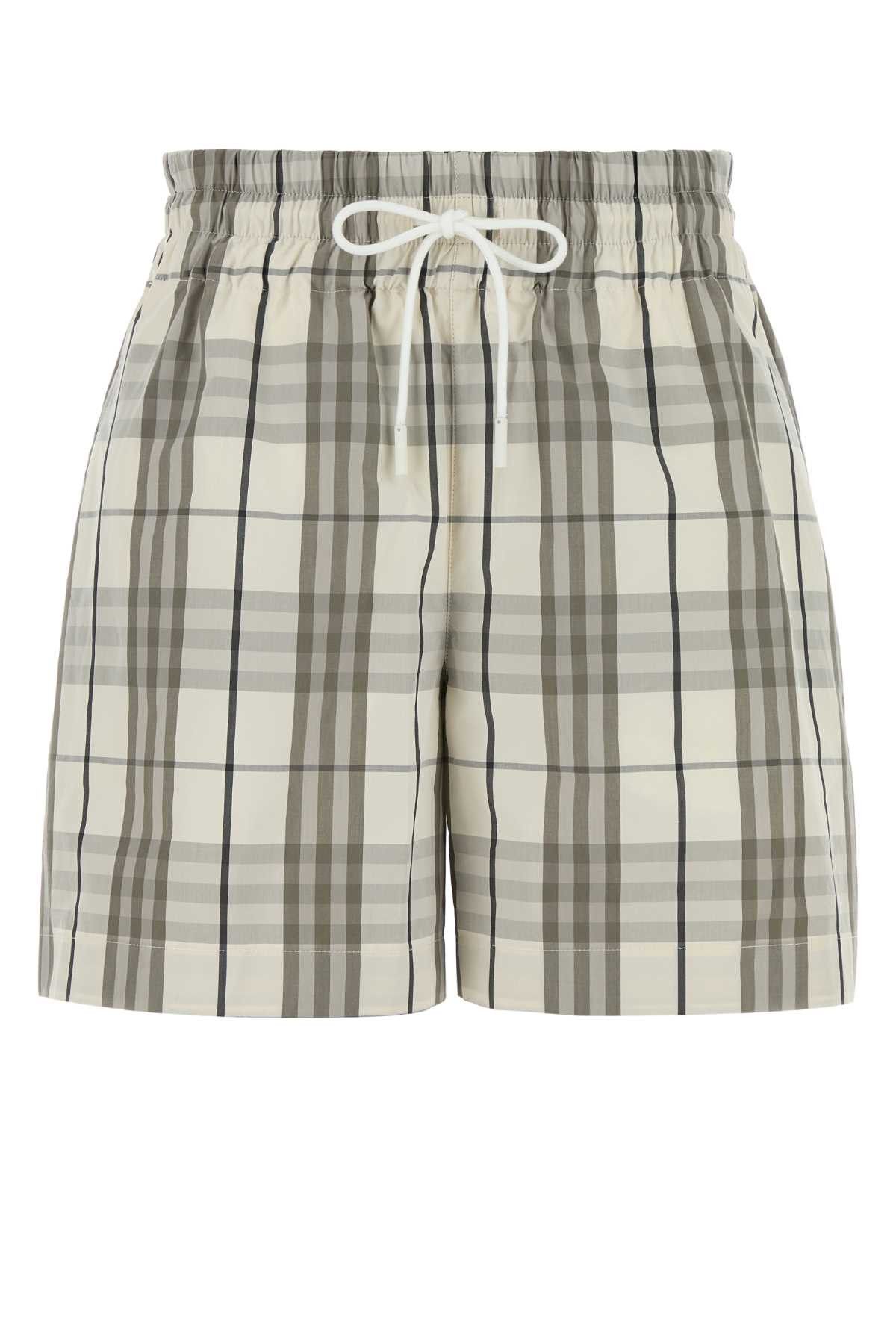 Burberry Embroidered Poplin Shorts Size 26" / US 2 / IT 38 - 1 Thumbnail