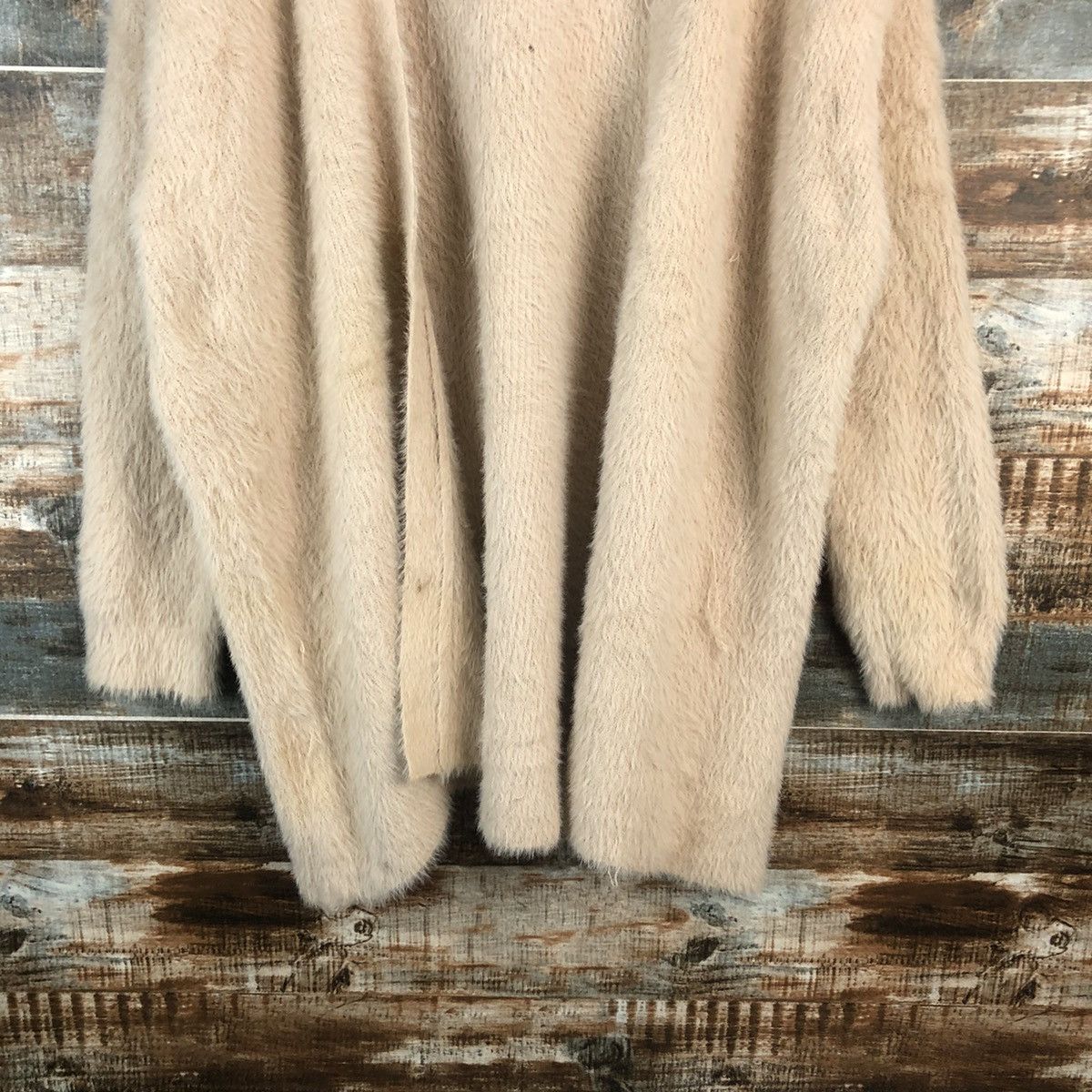 GU DL GU Orange fur shaggy Mohair Knitwear #C362 Size L / US 10 / IT 46 - 6 Thumbnail