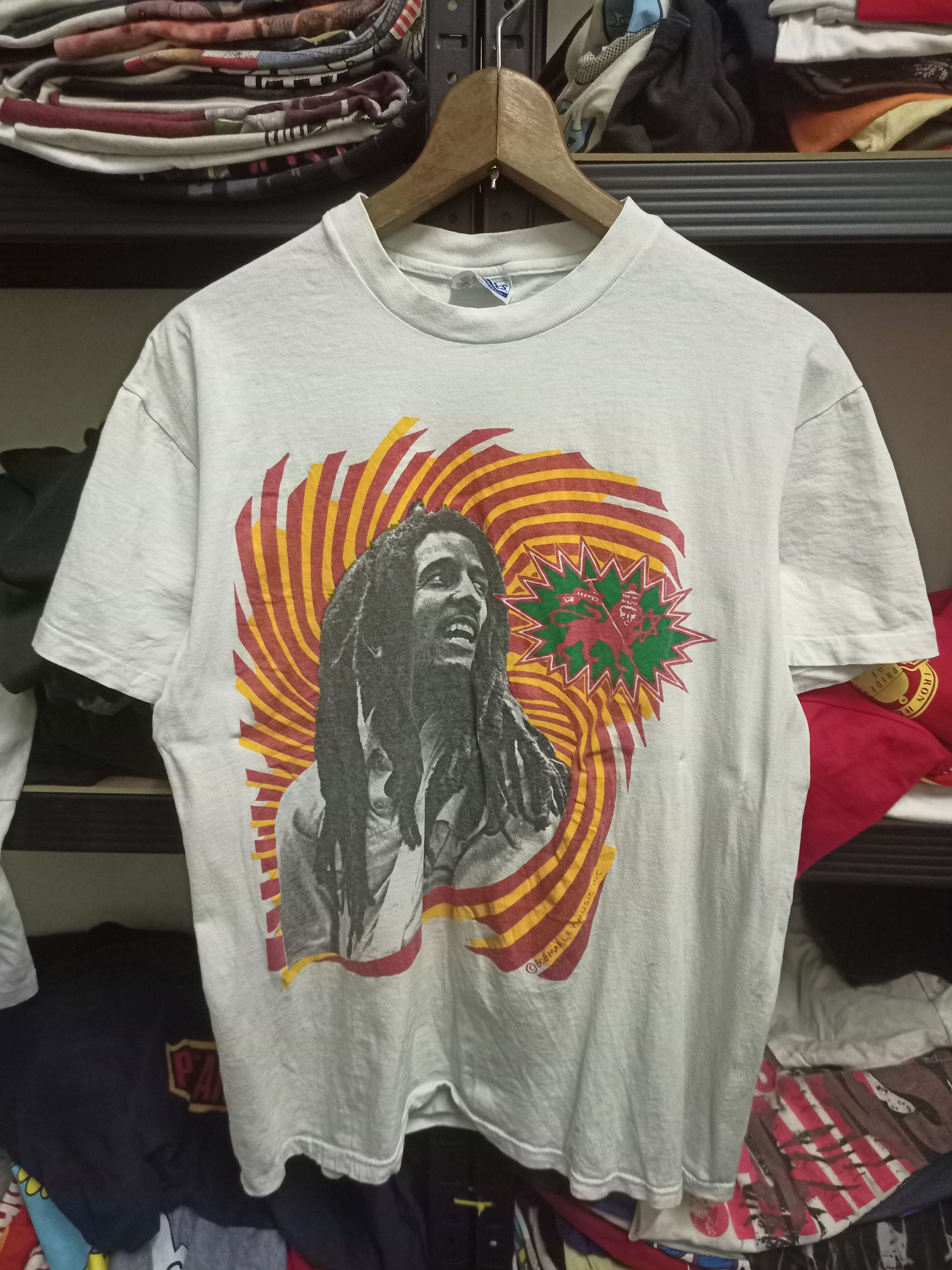 Bob Marley × Hanes × Vintage Vintage Rare 80s Bob Marley Tuff Gong Size US L / EU 52-54 / 3 - 1 Thumbnail