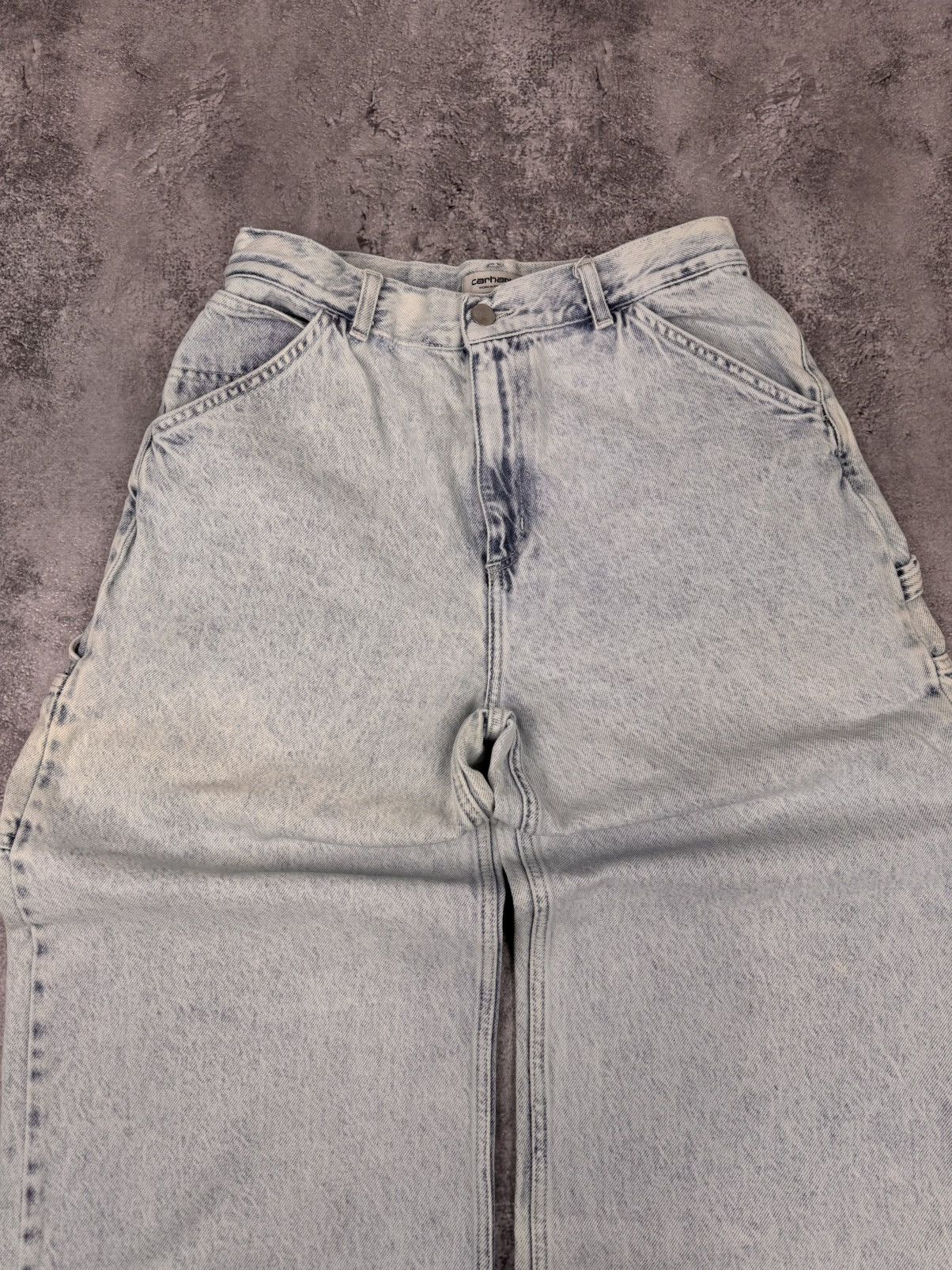 Carhartt Carhartt WIP Women Wide Leg Jeans Light Blue Size W29 Size 29" - 6 Thumbnail