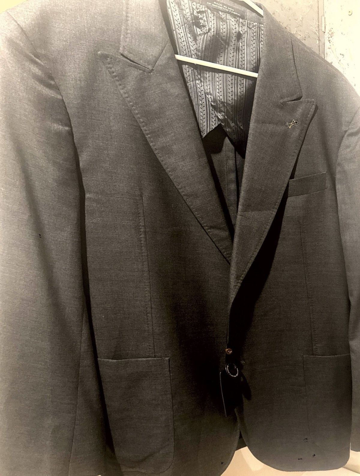 Joseph Abboud Joseph Abboud 100% Cashmere America Bespoke Blazer Size 44L - 9 Thumbnail