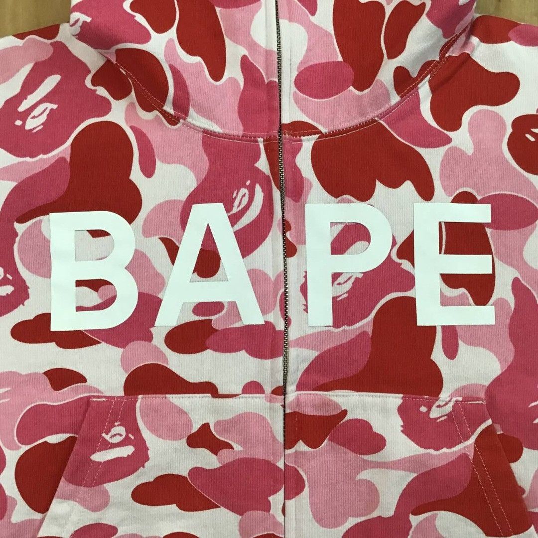 Bape BAPE ABC camo Pink short full zip hoodie a bathing ape Size M / US 6-8 / IT 42-44 - 2 Thumbnail