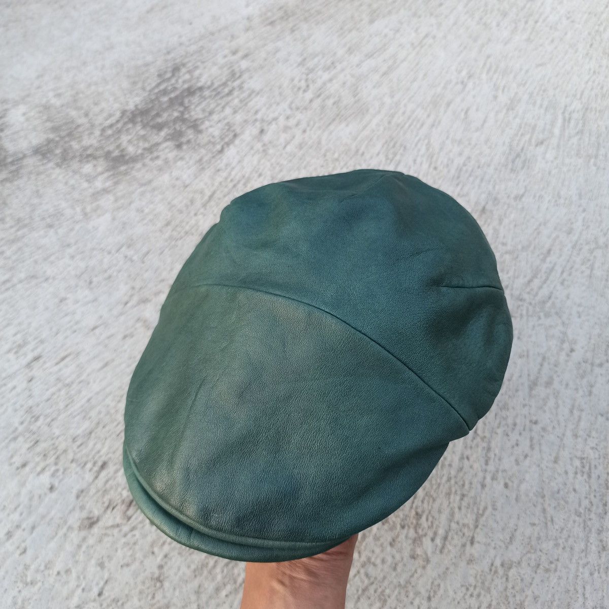 CA4LA × Leather Leather. Forest green flatcap by CA4LA Size 34 - 3 Thumbnail