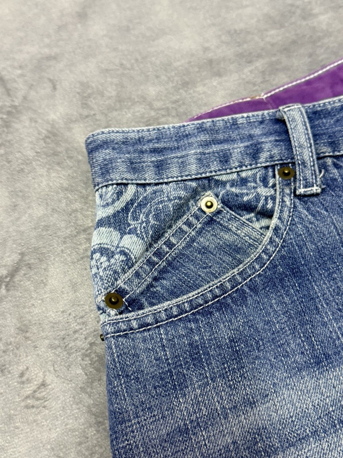 Japanese Brand × Red Monkey Karakuri Tamashi Artisanal constructed Pocket Baggy Jeans Size US 30 / EU 46 - 21 Thumbnail
