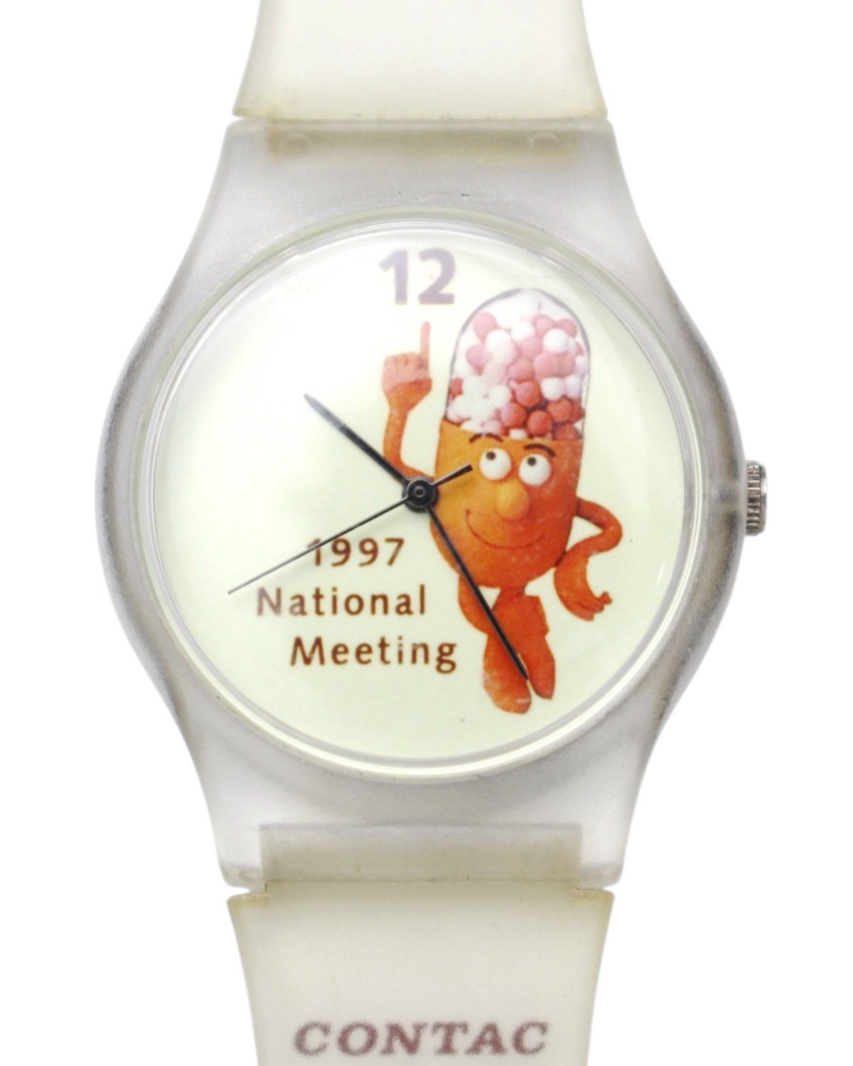 Vintage 1997 CONTAC NATIONAL MEETING CAPSULE MASCOT WATCH Size ONE SIZE - 1 Thumbnail