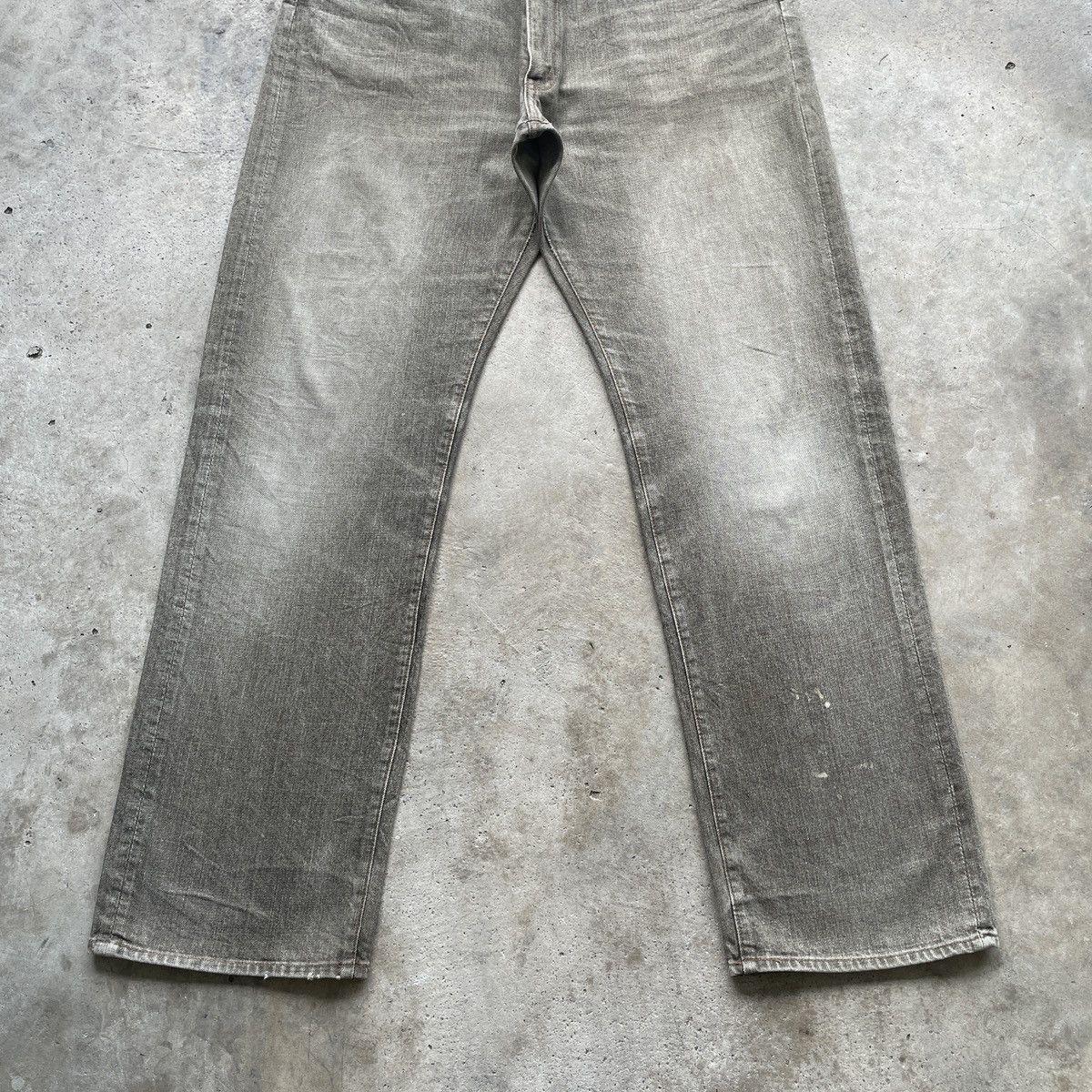 Japanese Brand × Jean × Vintage Japan Vintage Baggy Denim Faded Greyish Browns Jeans Pants Size US 34 / EU 50 - 4 Thumbnail