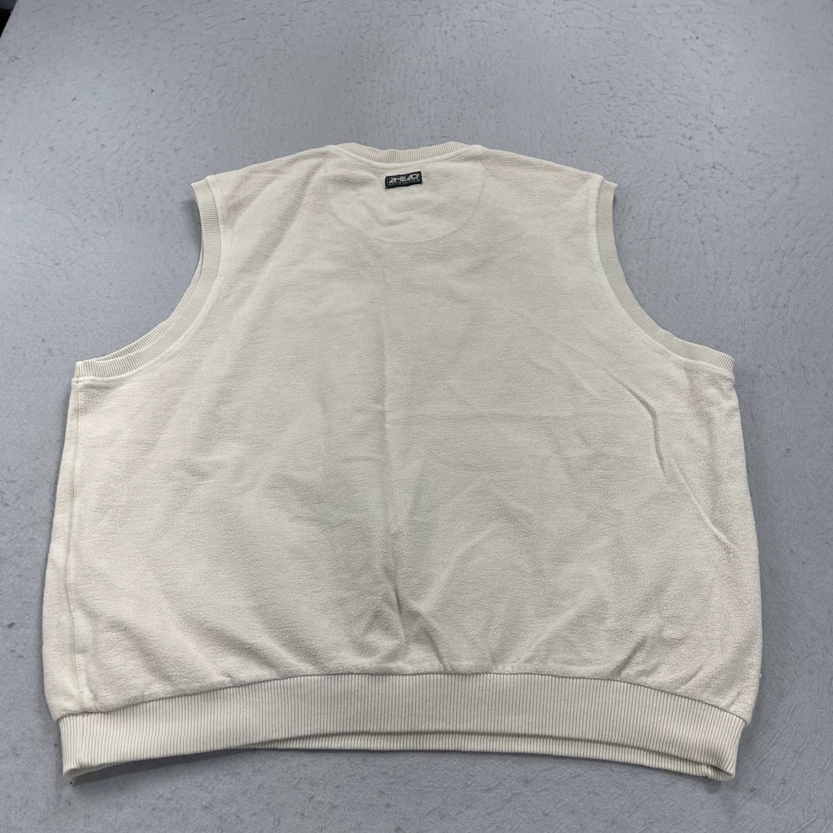 Vintage VINTAGE Ahead Golf Vest Mens 2XL Beige Cotton PGA Tour Sleeveless Logo 90s Size US XXL / EU 58 / 5 - 5 Thumbnail