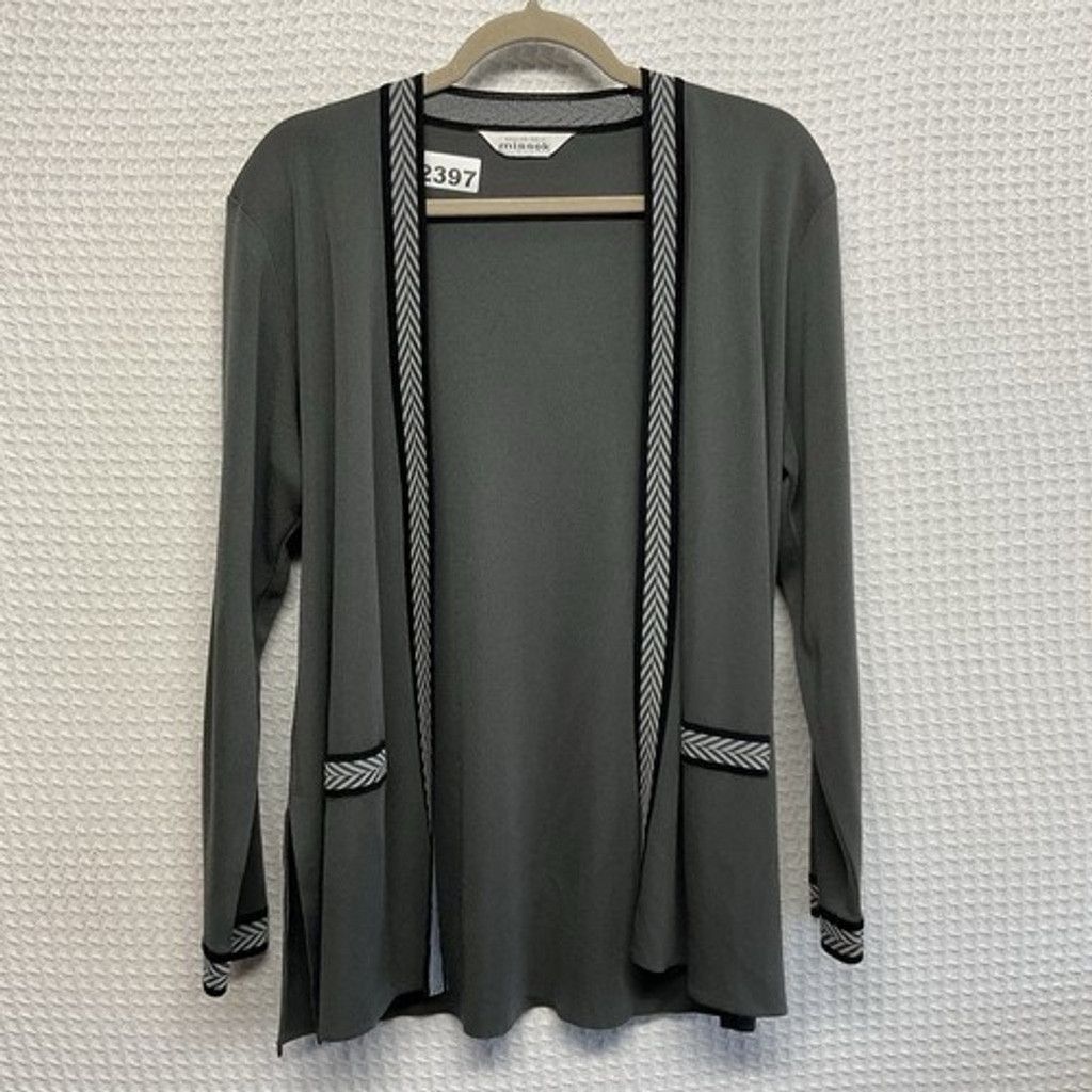 Other Exclusively Misook Knit Long Slv Open Front Cardigan Women L Size L / US 10 / IT 46 - 1 Thumbnail
