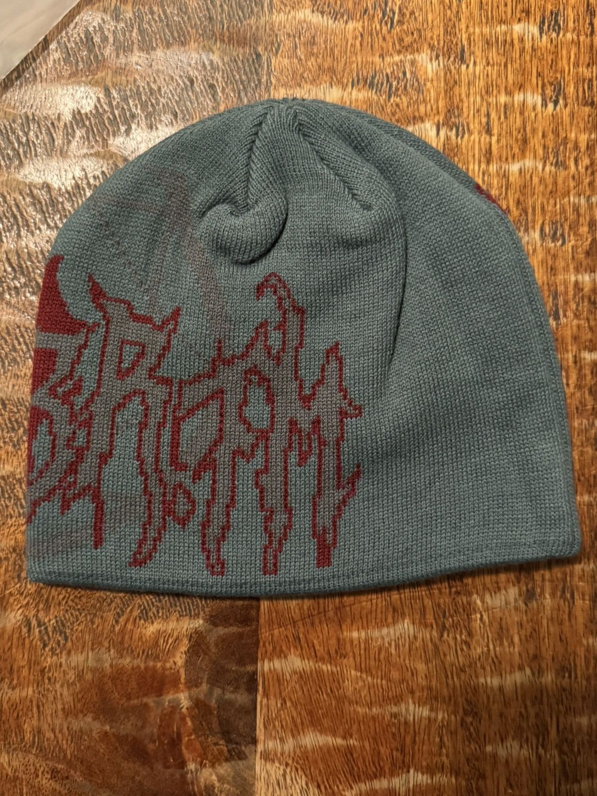 murd333r.fm Murd333r.fm Beanie Green and Red Size ONE SIZE - 2 Thumbnail