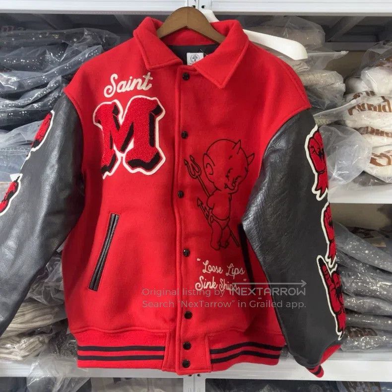 Saint Michael Saint Michael Devil Leather Sleeve Jacket Size US L / EU 52-54 / 3 - 1 Thumbnail