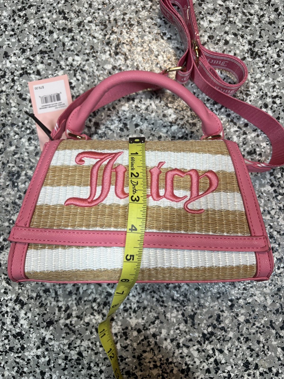 Juicy Couture Vintage Y2K Juicy Couture Gelato Pink Striped Mini Tote Bag Size ONE SIZE - 12 Thumbnail
