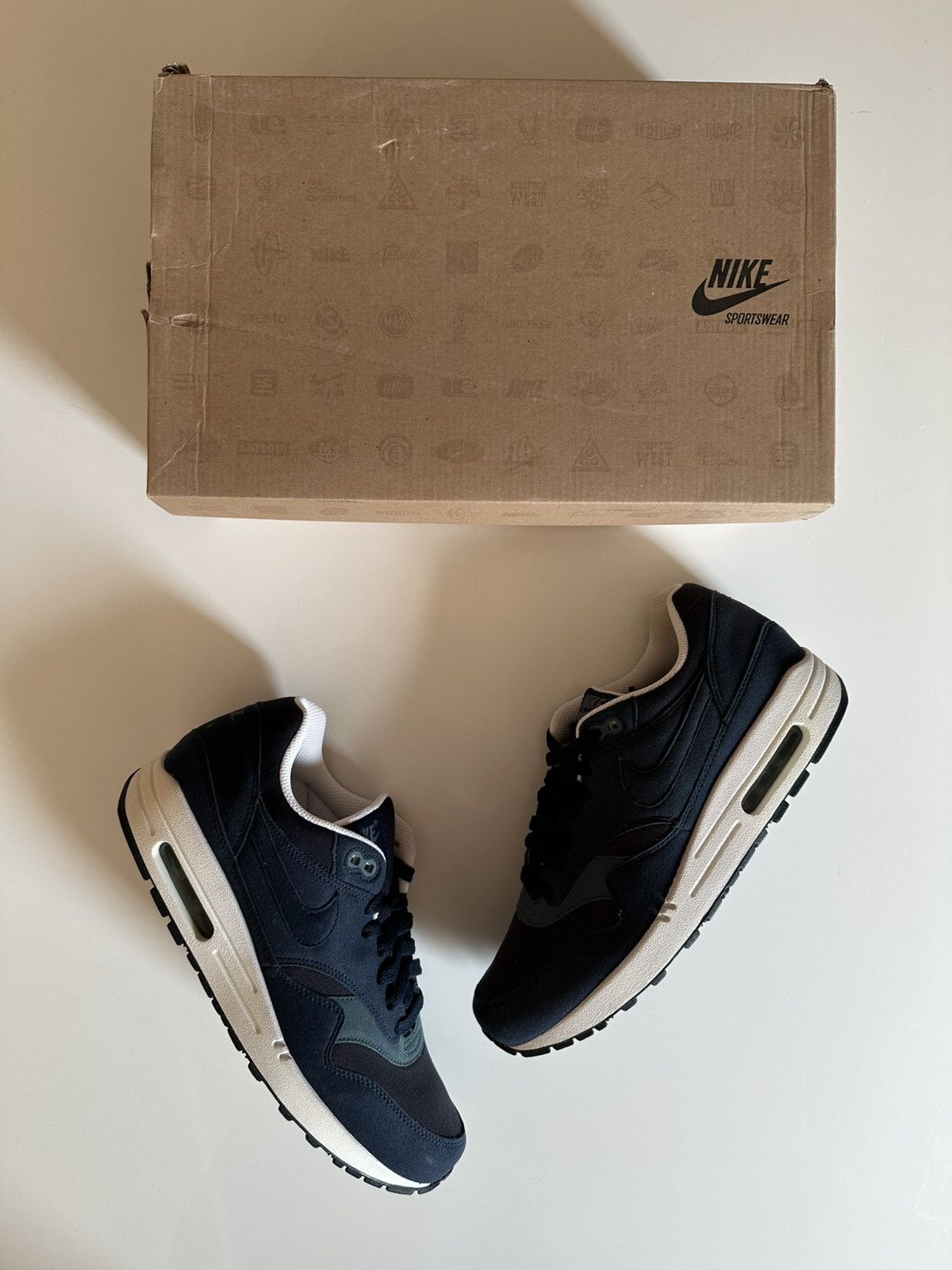 Nike Nike Air Max 1 Ripstop Tonal Pack Blue 2011 Size US 8.5 / EU 41-42 - 2 Thumbnail