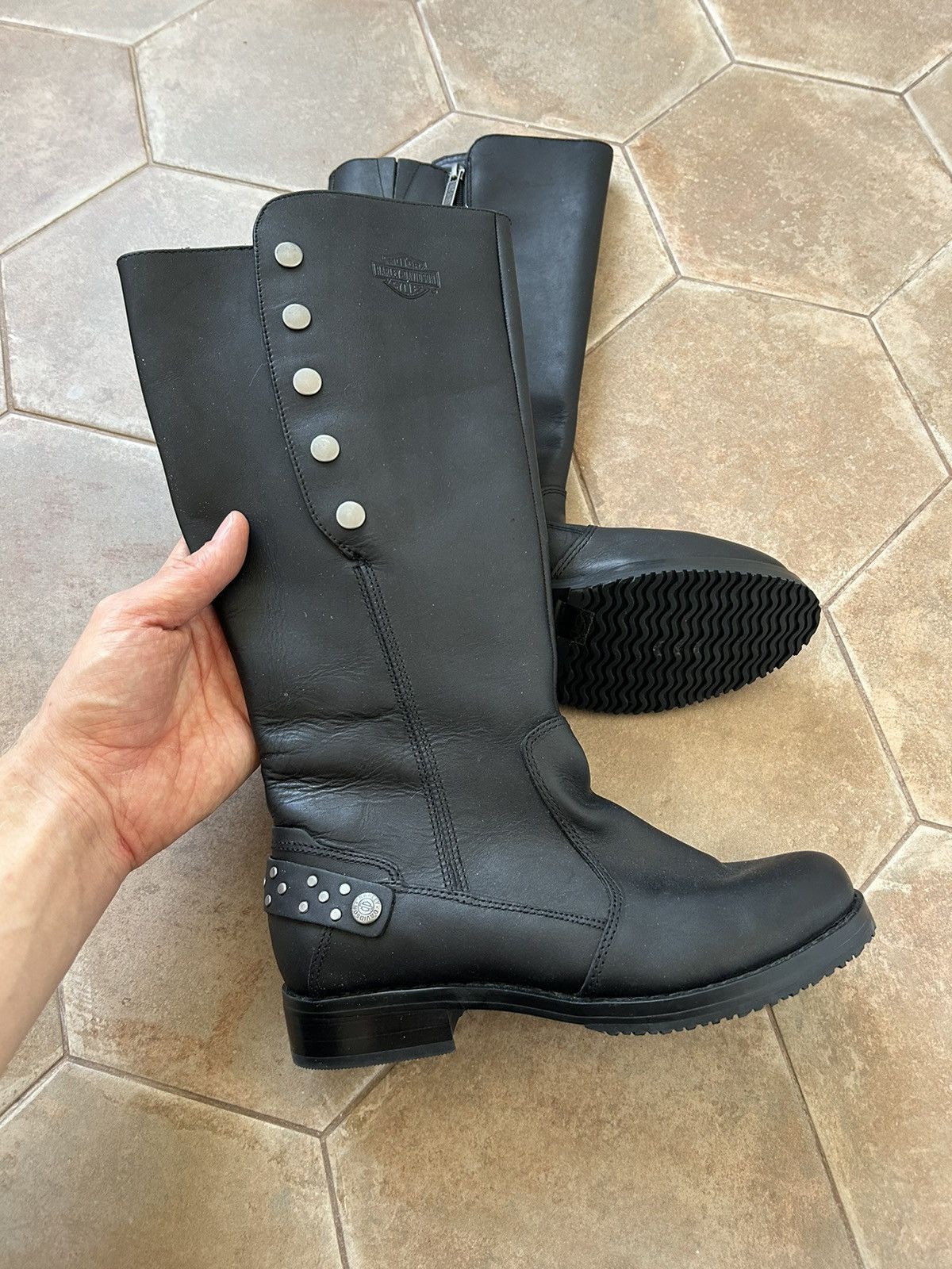 Harley Davidson HARLEY DAVIDSON LEATHER BOOTS Size US 7 / IT 37 - 1 Thumbnail