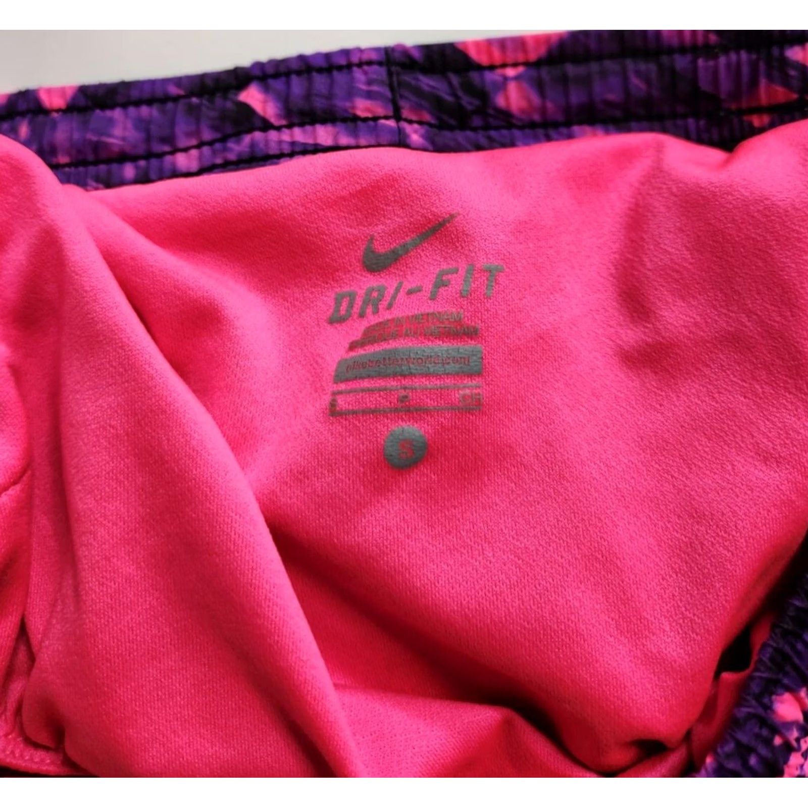 Nike Nike Running Shorts Women S Elastic Waist Pocket Pink Purple Size 28" / US 6 / IT 42 - 6 Thumbnail