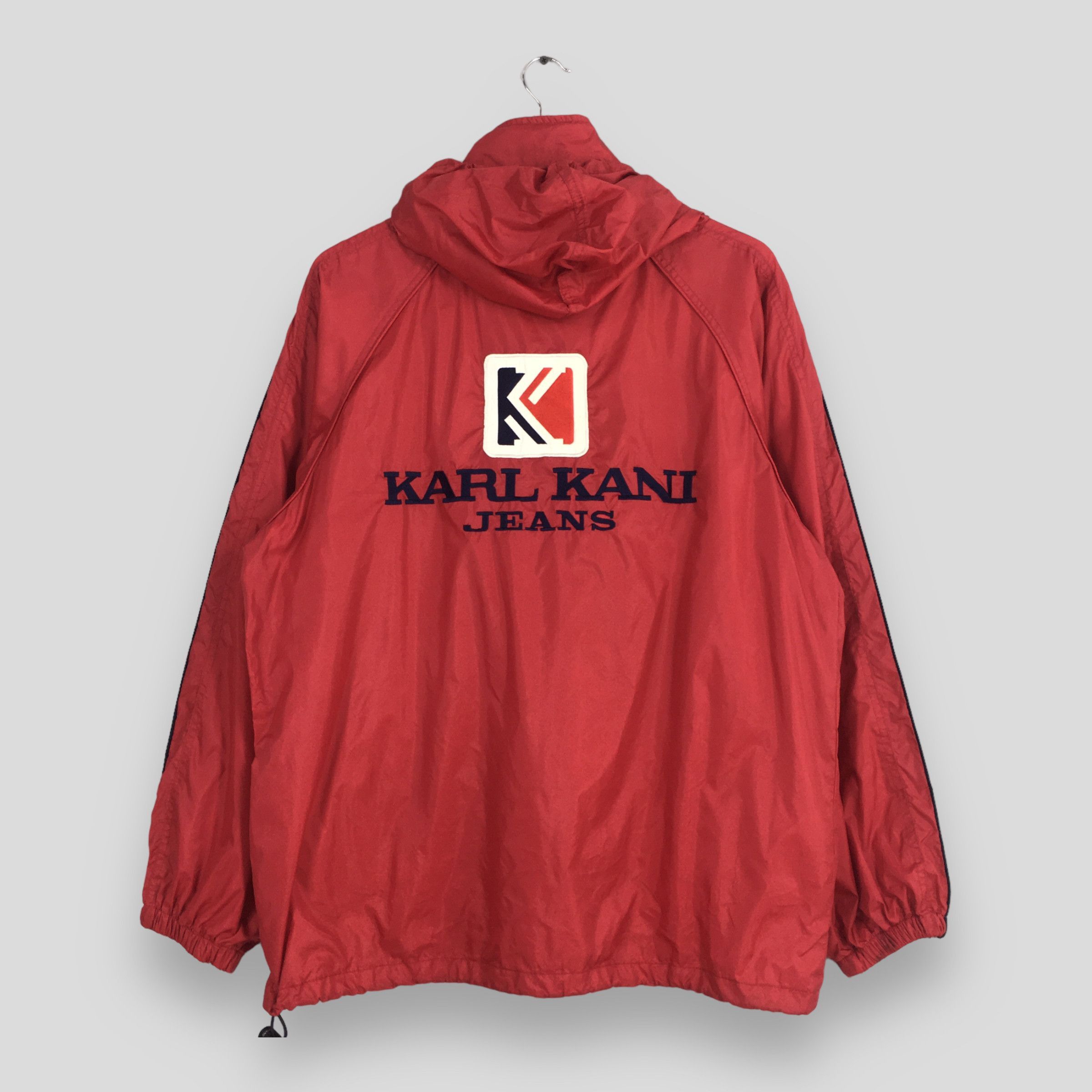 Karl Kani Vintage Karl Kani Red Windbreaker Jacket Medium Size US M / EU 48-50 / 2 - 9 Thumbnail
