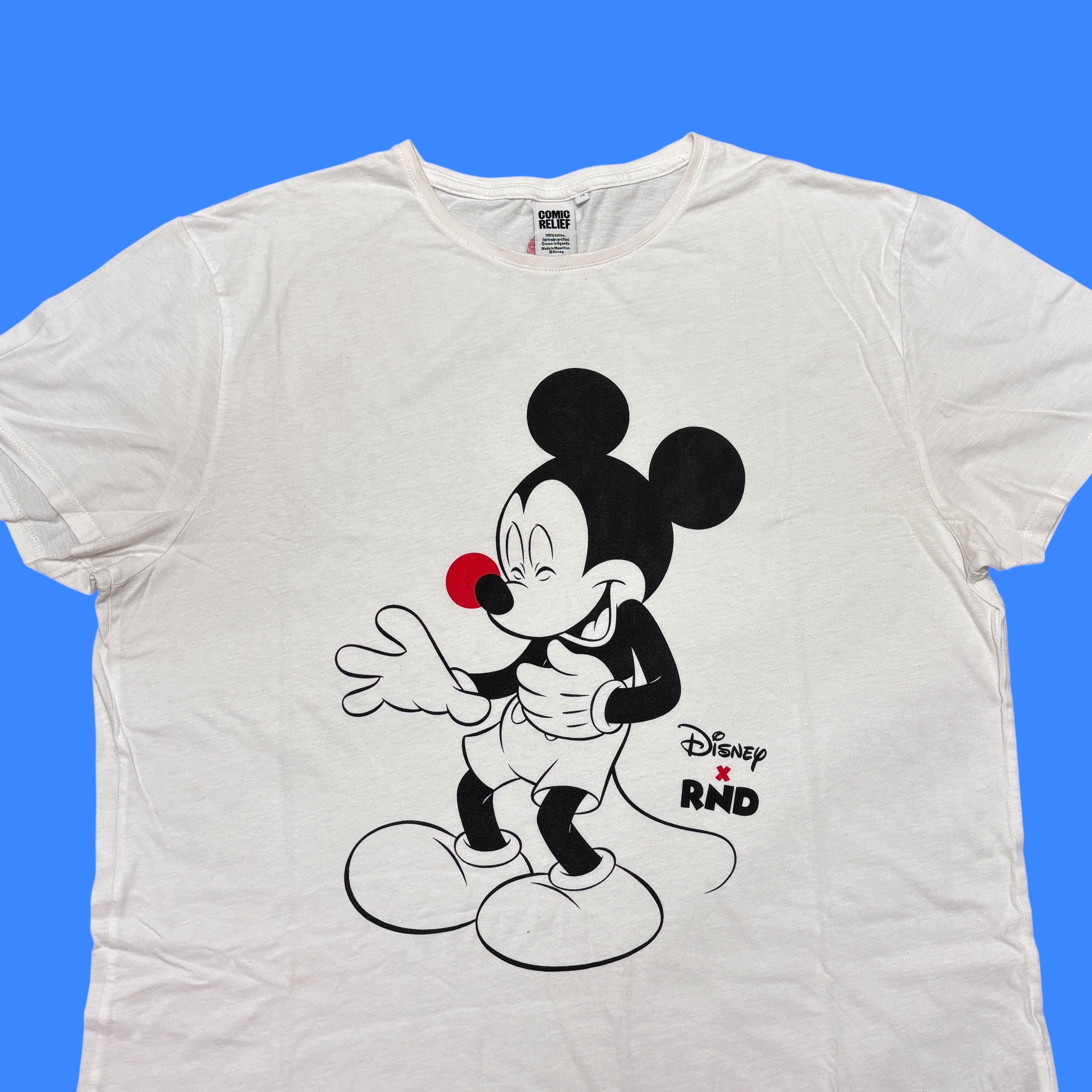 Cartoon Network × Disney × Mickey Mouse Mickey Mouse Shirt Comic Relief Red Nose Day Disney Cartoon Size US XL / EU 56 / 4 - 2 Thumbnail