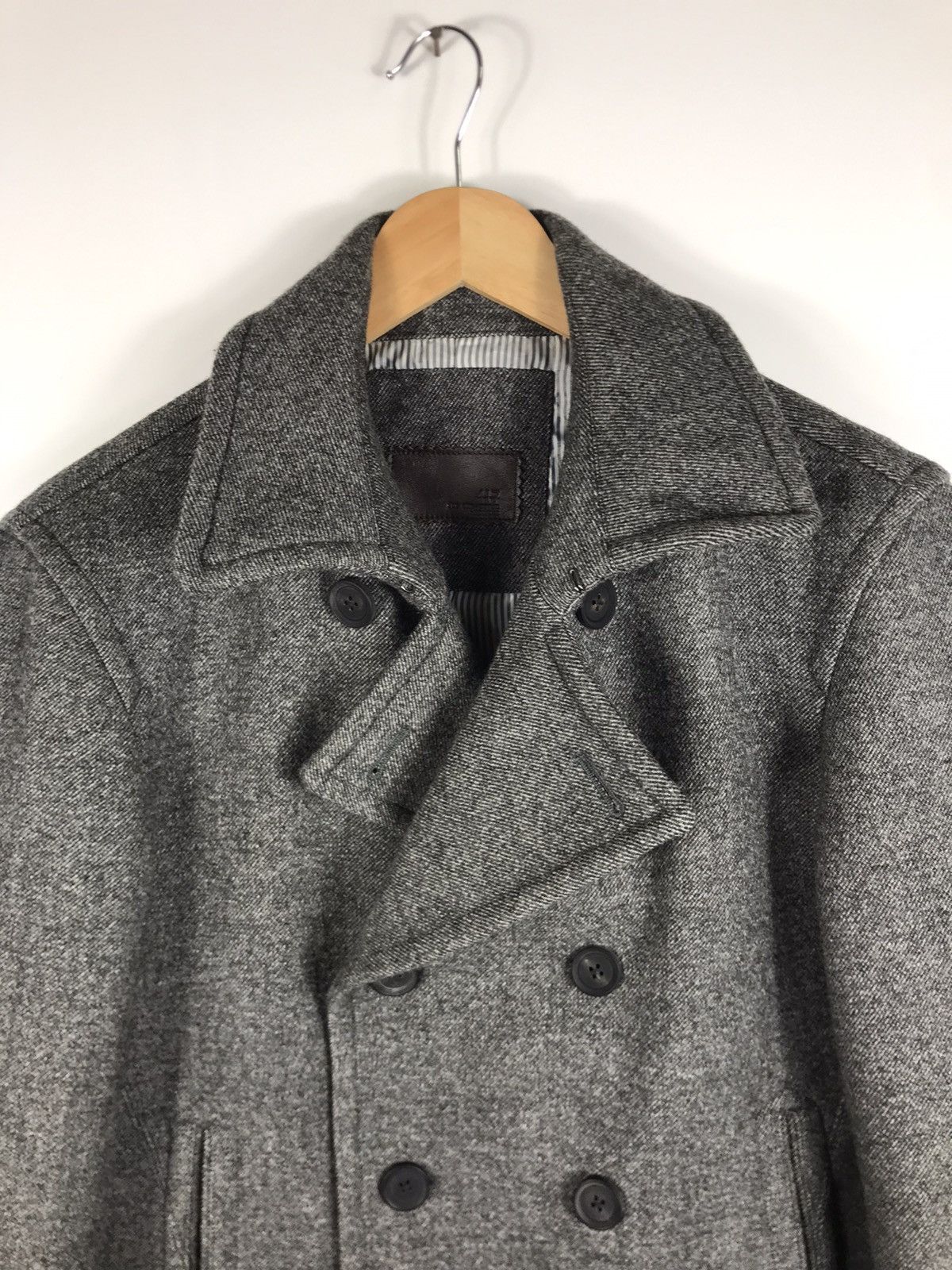 Edifice Japan 🔥417 Edifice Wool Doule Breast Peacoat Jacket Size US L / EU 52-54 / 3 - 8 Thumbnail