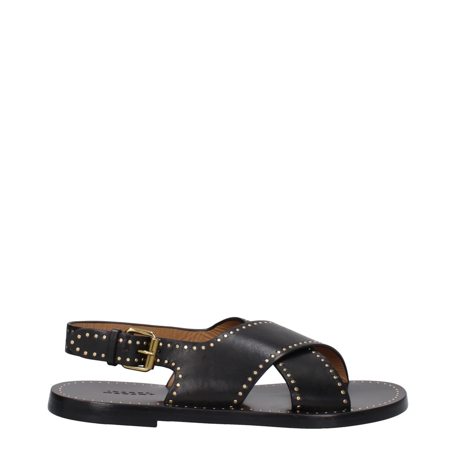 Isabel Marant ob1o1e1124 Leather Sandals in Black Size US 6 / IT 36 - 1 Thumbnail