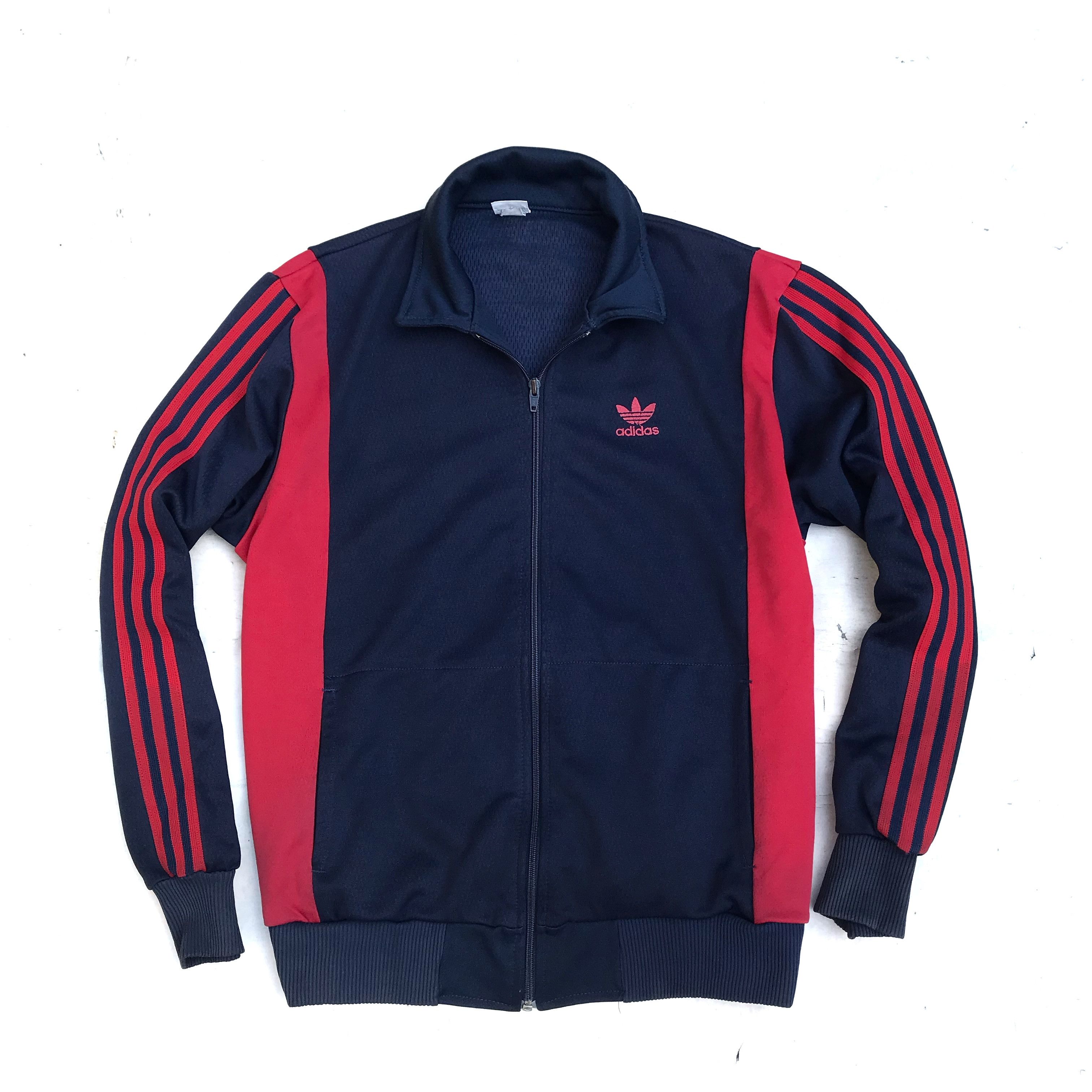 Adidas Vintage adidas tracktop race stripe lining jacket two tone Size US L / EU 52-54 / 3 - 7 Thumbnail
