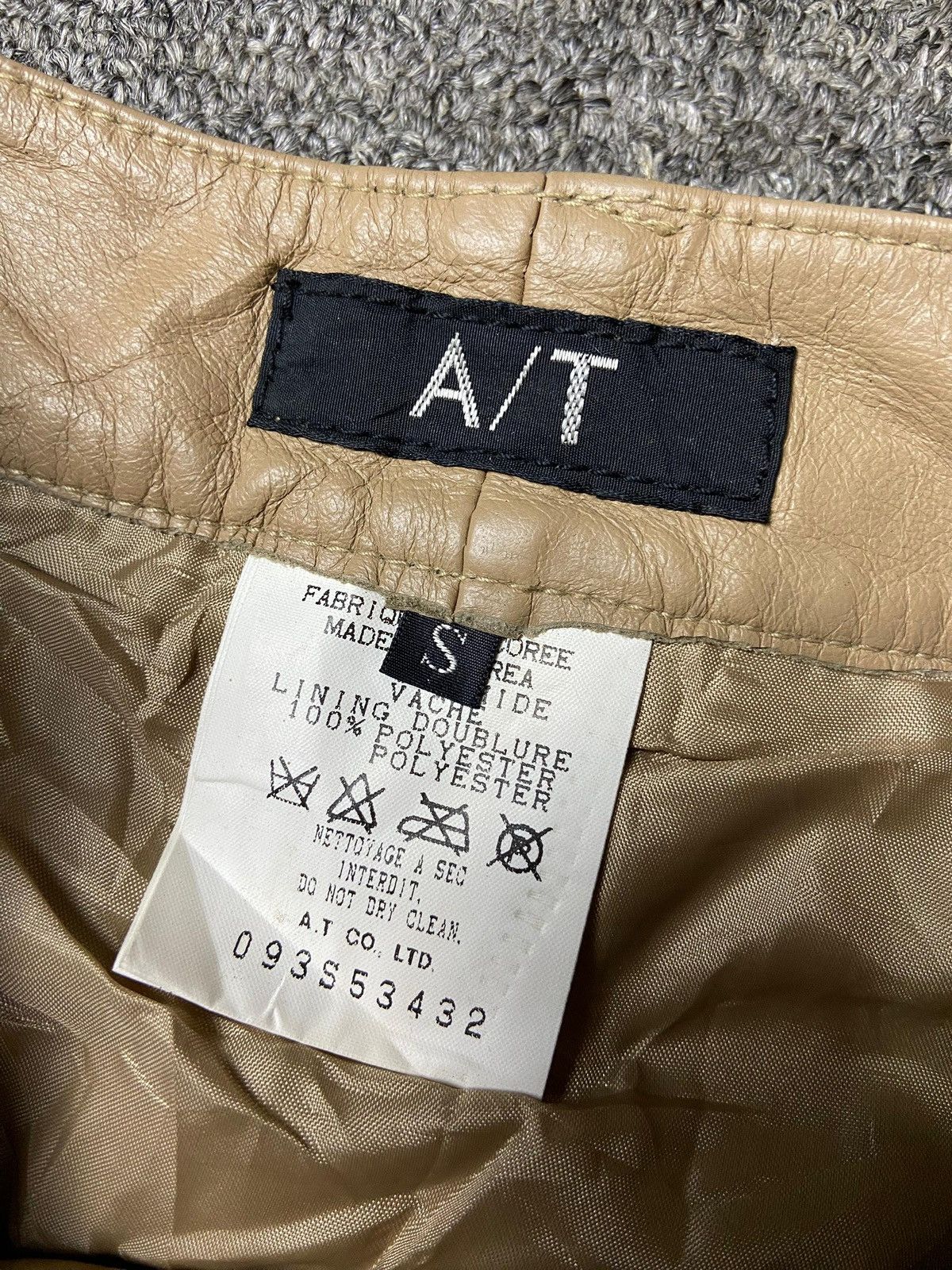 Japanese Brand A/T Brand Leather Maxi Skirt (151) Size 24" / US 00 / IT 34 - 3 Thumbnail