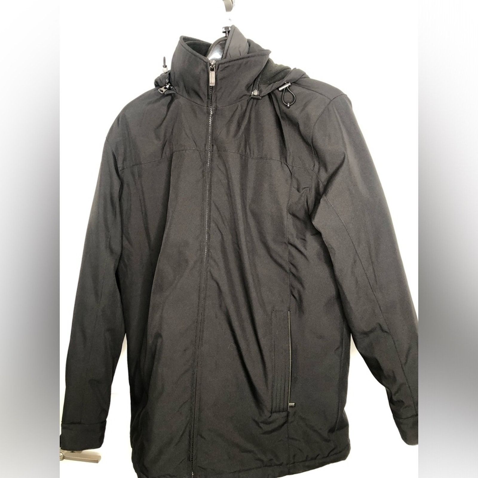 Weatherproof WEATHERPROOF Men’s Medium Black Hooded Double Zip Parka Size US M / EU 48-50 / 2 - 10 Thumbnail
